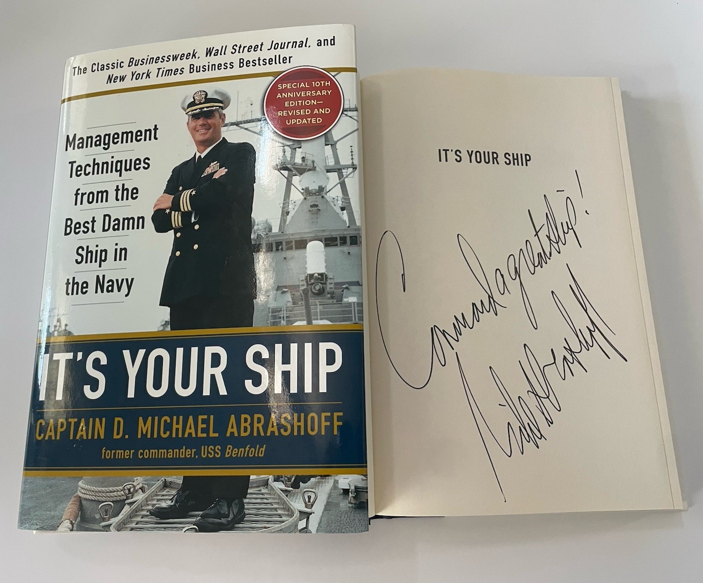 It’s Your Ship SIGNED Captain D Michael Abrashoff 1ST EDITION REVISED 2012 Book