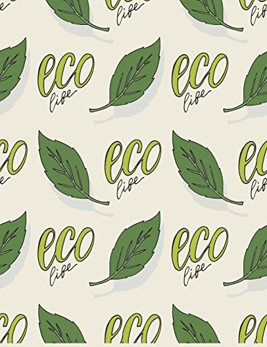 SKETCH BOOK: ECO LIFE COVER (8.5 X 11) INCHES 110 PAGES, By Char Story BRAND NEW