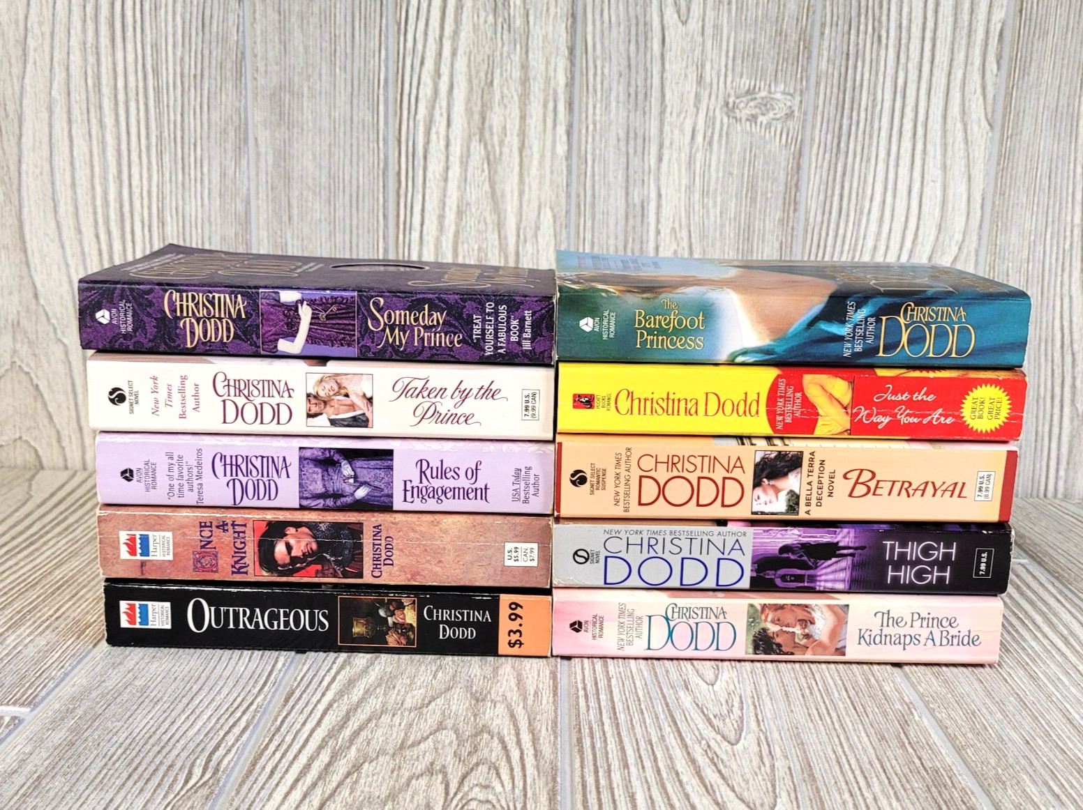 Christina Dodd Romance Novels Lot of 10 Misc Paperback 1990’s-2000’s