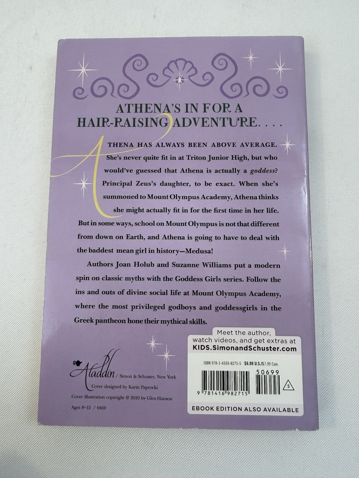 Goddess Girls Athena the Brain Joan & Suzanne 2010 Paperback Fast Ship!!