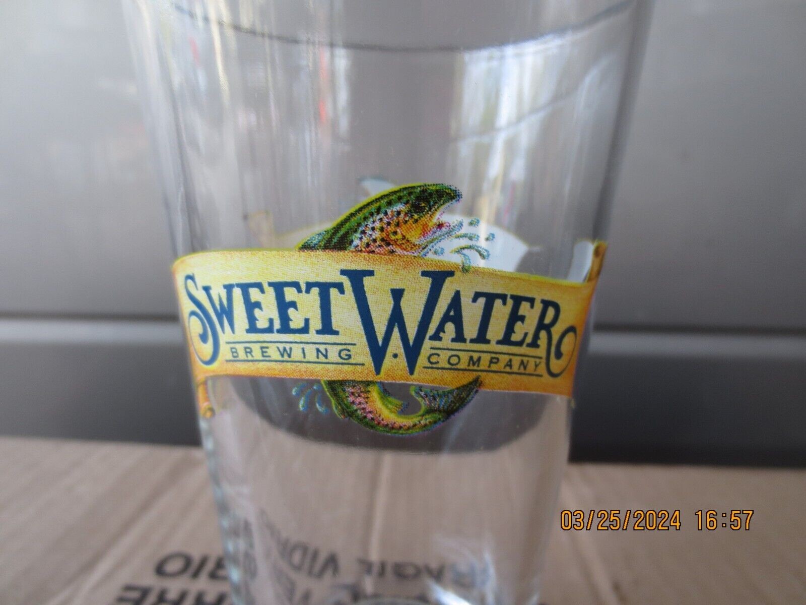 SWEETWATER BREWING COMPANY CO PINT BEER GLASS SET OF 2 GLASSES 16 OZ SWEET WATER
