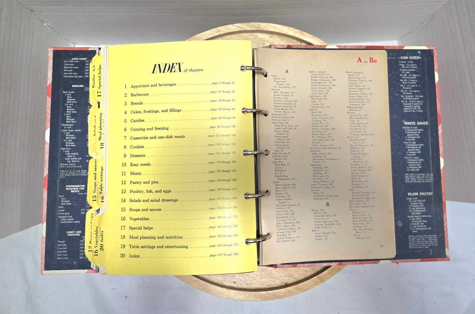 Better Homes And Gardens New Cook Book: Five -5- Ring Binder – 1968 Edition