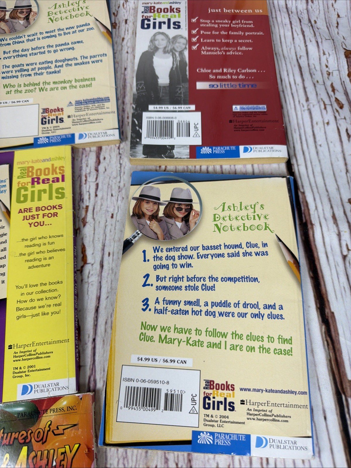 Lot Of 7 Mary-Kate & Ashley Adventure Paperback Books 2000’s