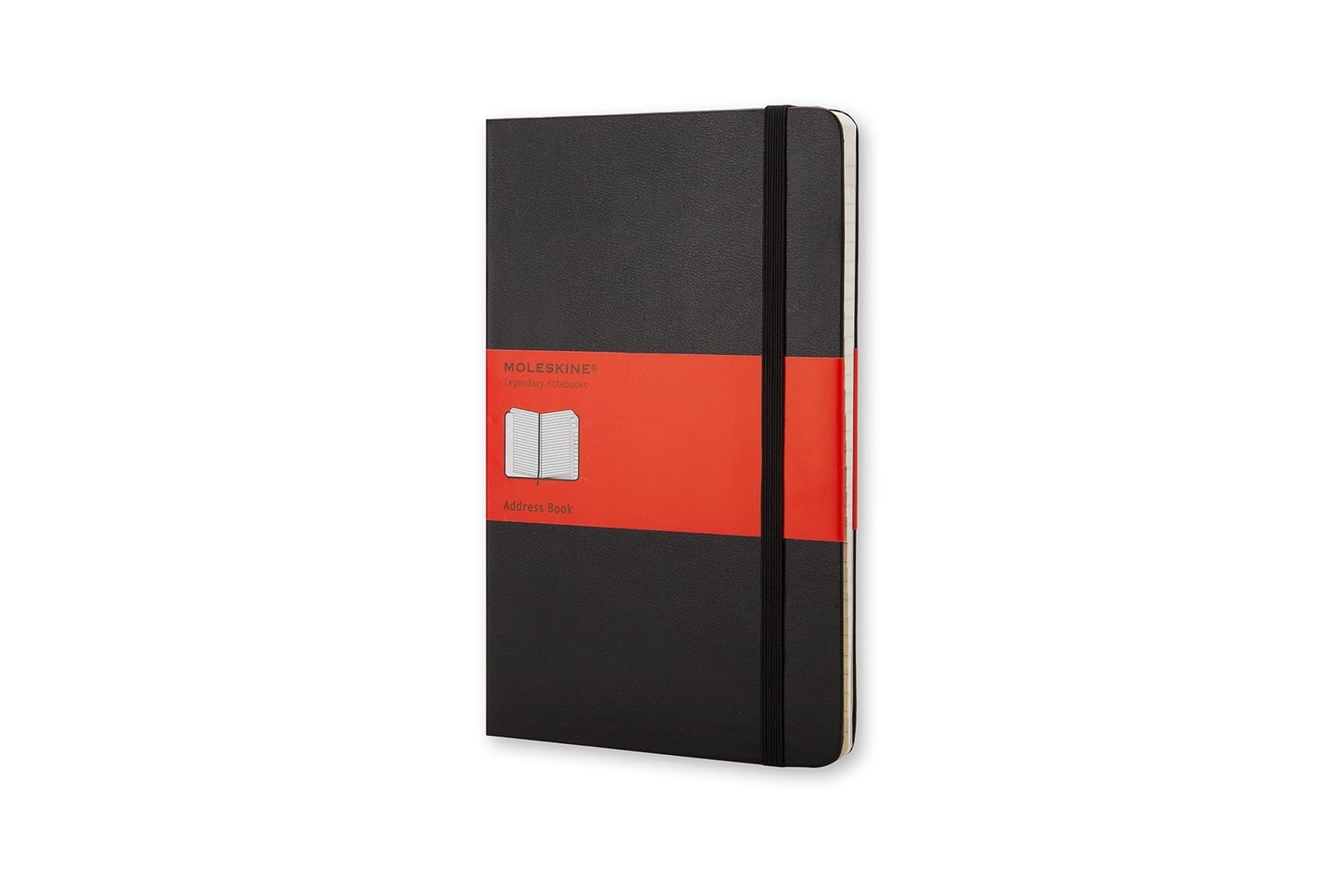 PRO Address Book, Hard Cover, Large (5″ x 8.25″) Black, 240 Pages