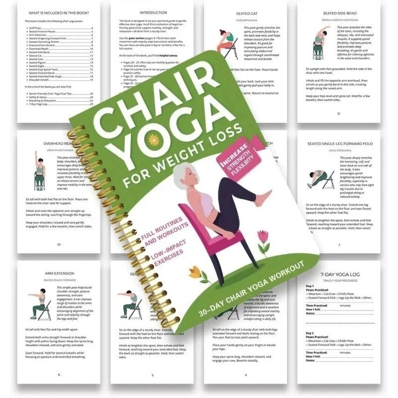 Chair Yoga for Weight Loss – 50+ Low‑Impact Exercises for Seniors & Adults