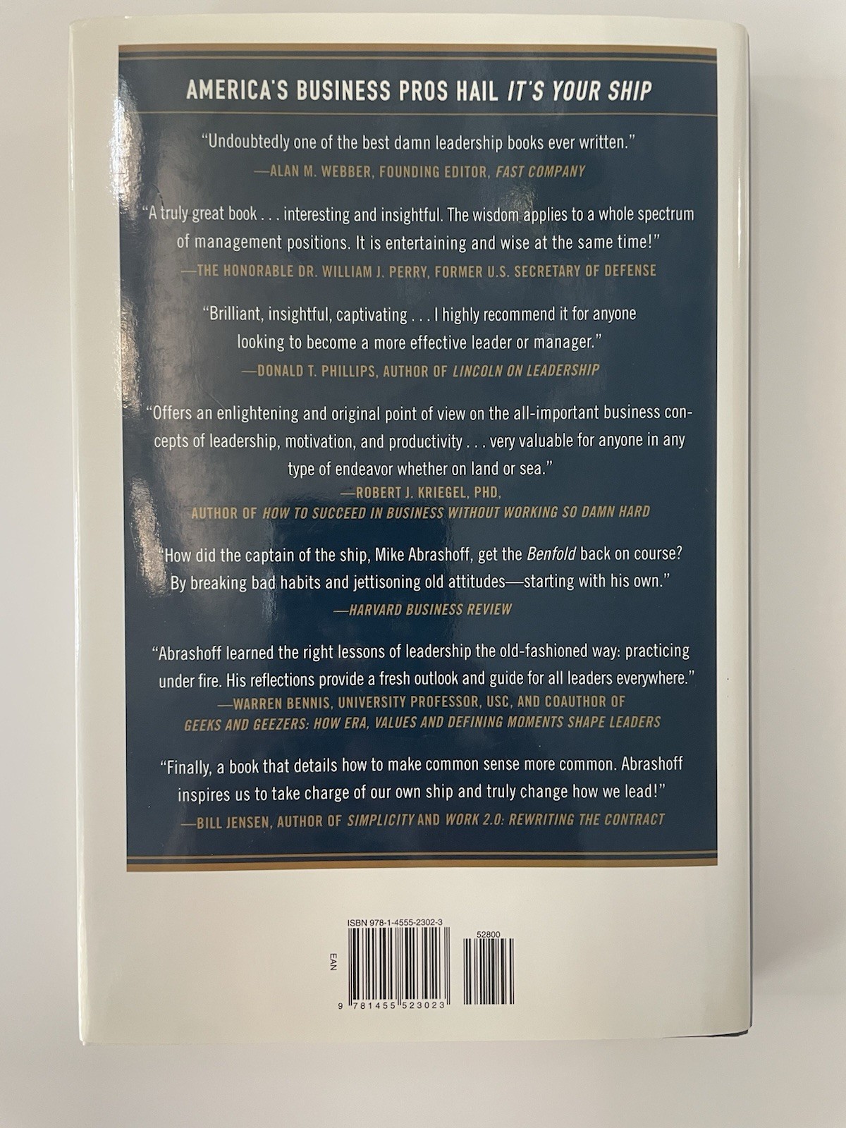 It’s Your Ship SIGNED Captain D Michael Abrashoff 1ST EDITION REVISED 2012 Book