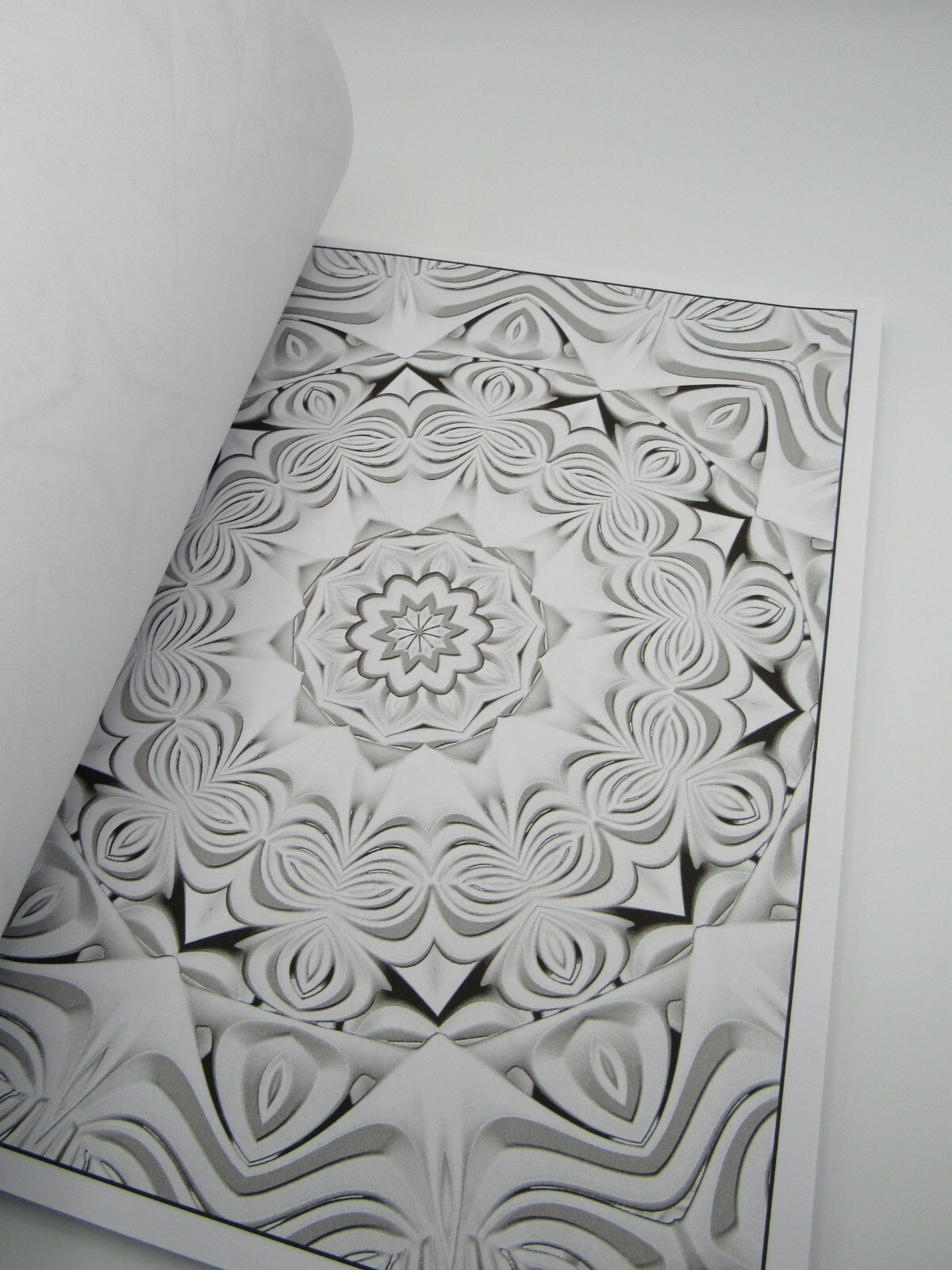 Abstract Challenge-2 Grayscale Coloring Book for Adults: 44 Coloring Pages