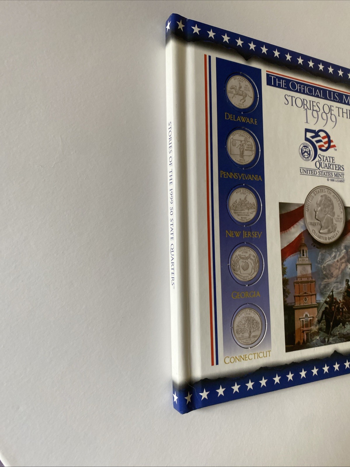 THE OFFICIAL U.S. MINT STORIES OF THE 1999 50 STATE – Vintage Hardcover New