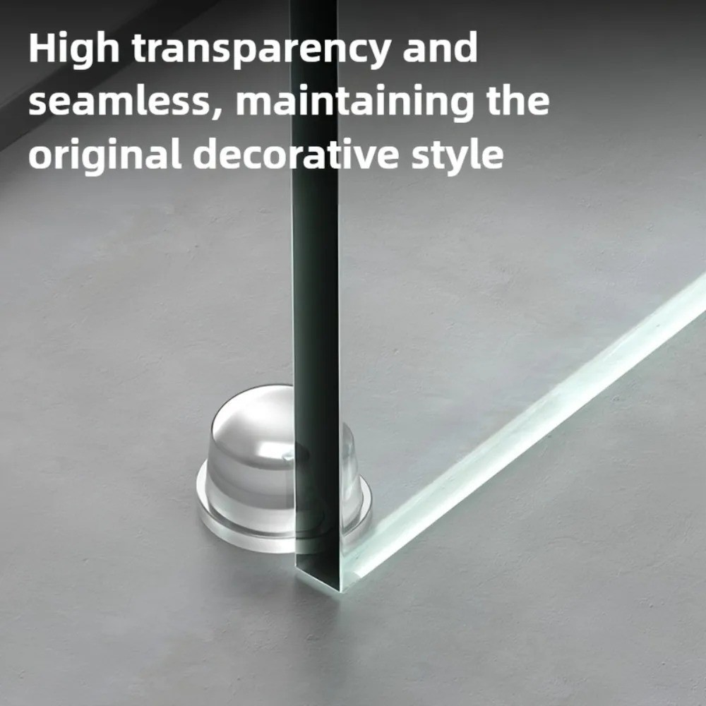 1pcs Silicone Door Stopper Transparent Anti-Bump Pad Wall Protector – NEW