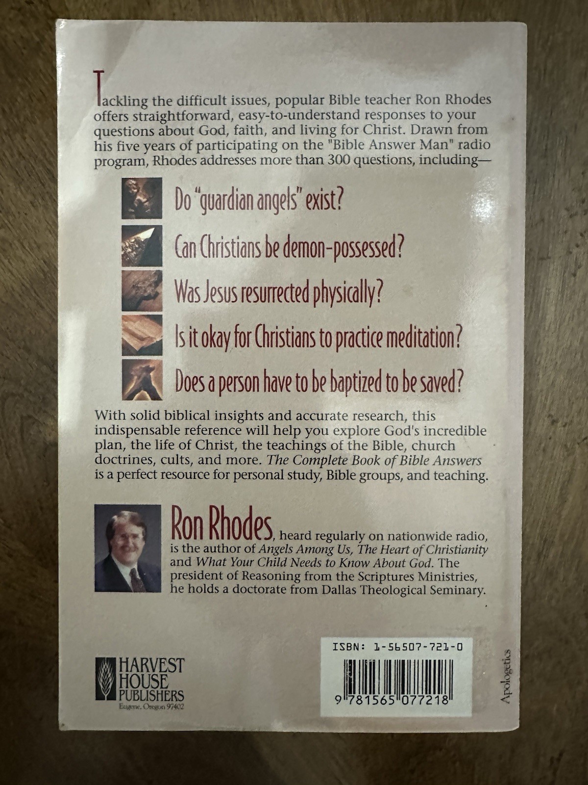 Complete Book of Bible Answers : Answering the Tough Questions by Ron Rhodes