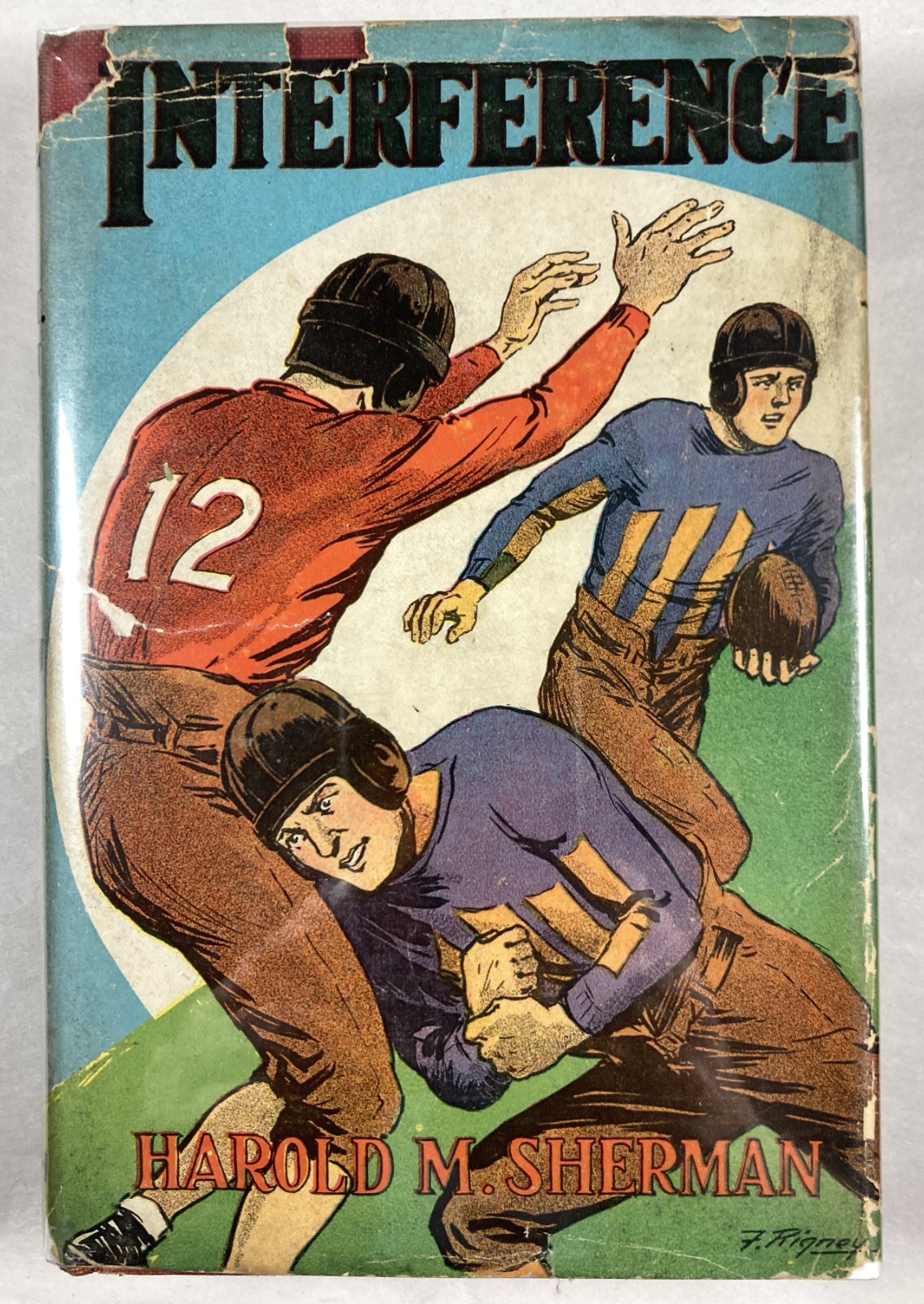 INTERFERENCE. Harold M. Sherman. Vintage 1932 HC/DJ. All American Sports Series.