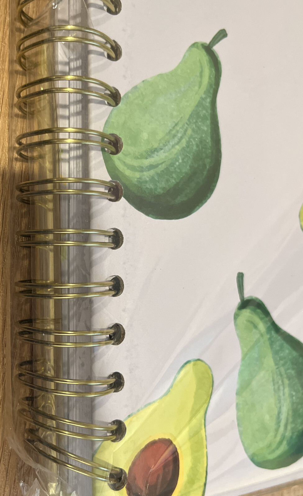 Avocado 8.5” x 11.5” A4 Size recipe book Write In Your Own Recipes W Pen NEW
