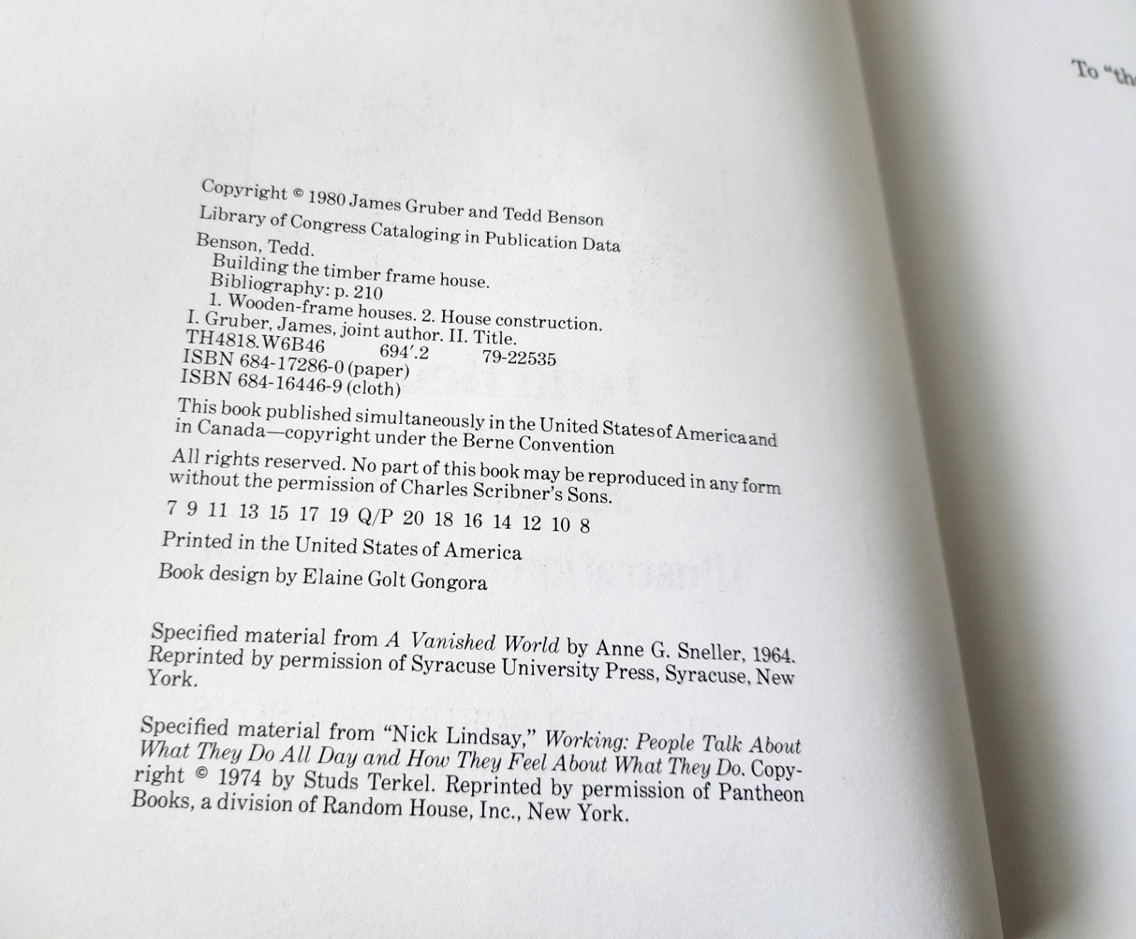 Building The Timber Frame House Book By Tedd Benson The Revival Forgotten Craft