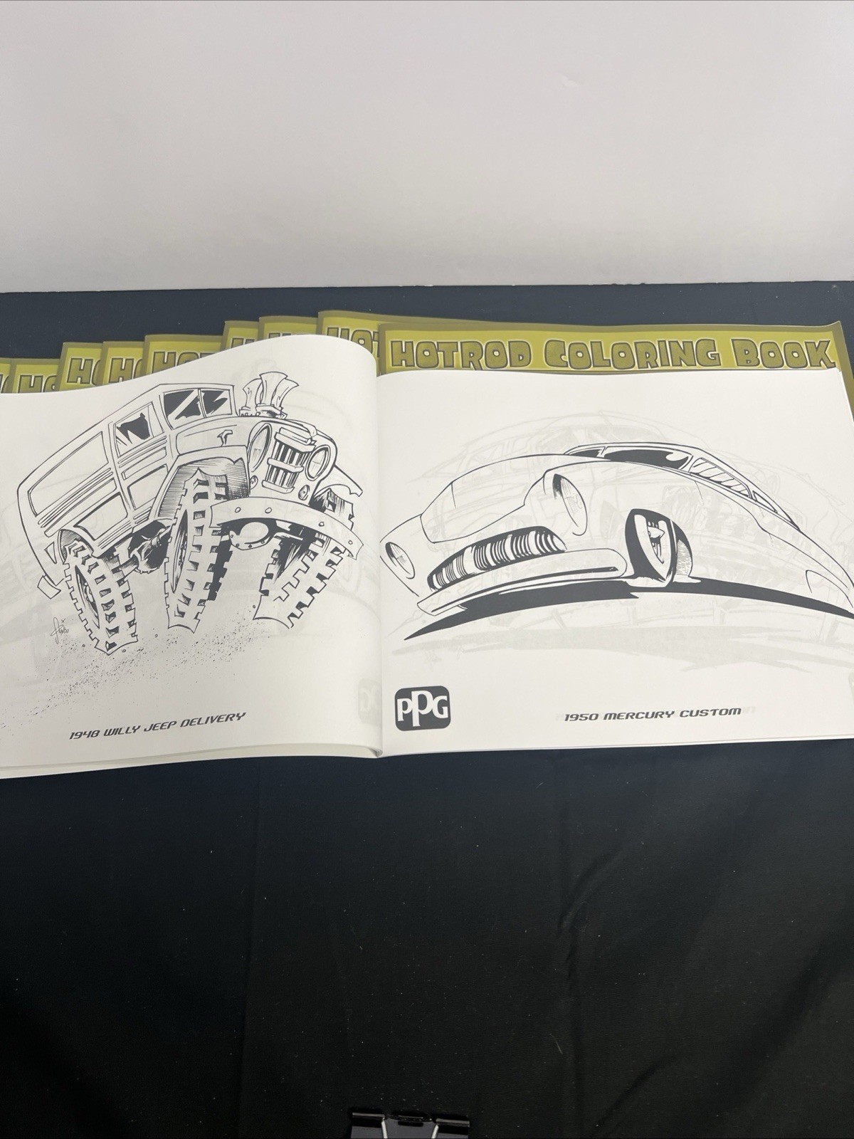 2016 PPG Industries-Hot Rod Coloring Book By SQUINDO- 30 Pages