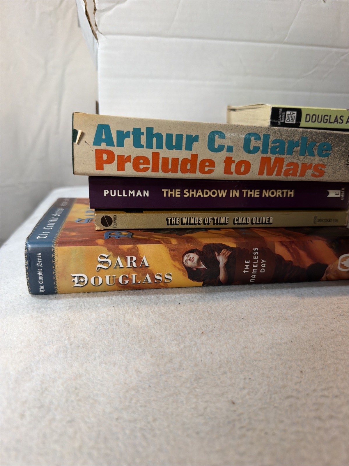 Sci Fi lot Patrick Rothfuss Arthur C. Clarke Philip Pullman Terry Brooks