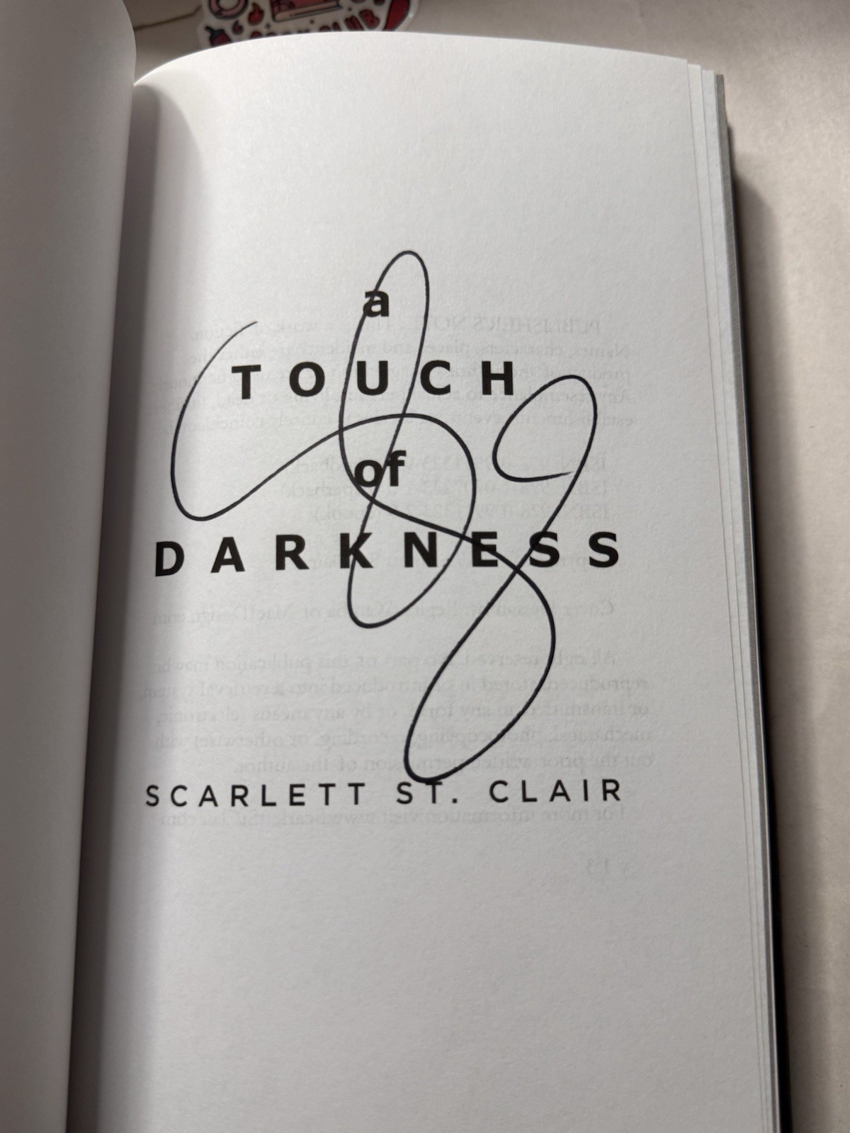 Scarlett St. Clair Hades & Persephone 4 Books Touch of Darkness Autographed