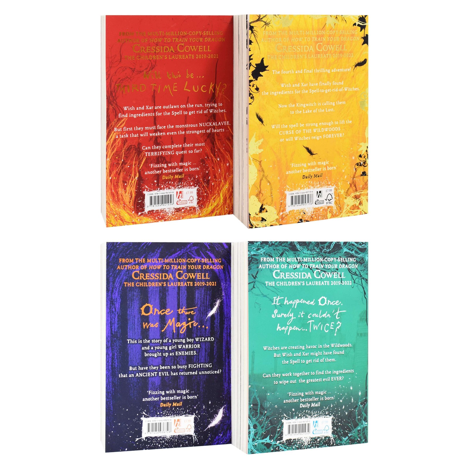 Wizards of Once Series By Cressida Cowell 4 Books – Ages 9-14 – Paperback