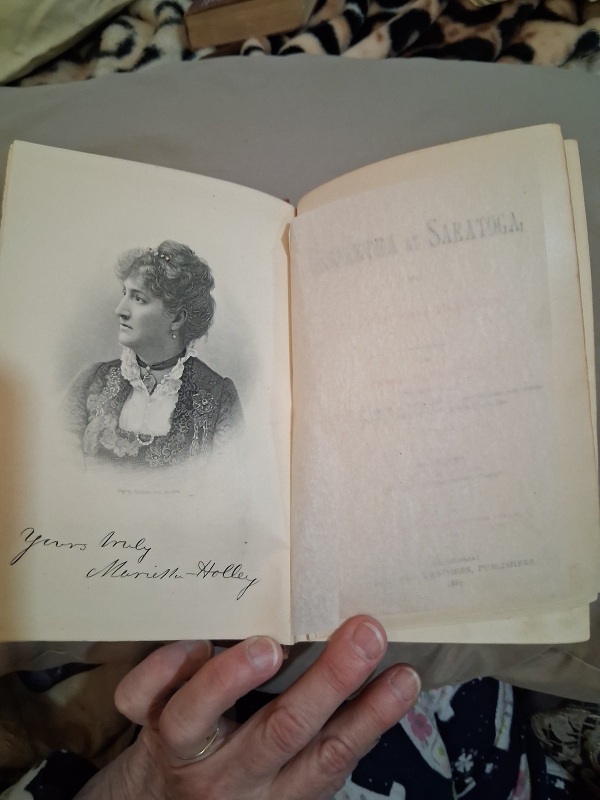 Josiah Allen’s Wife. Samantha at Saratoga. Hubbard, 1887. 1st ed. VG copy.