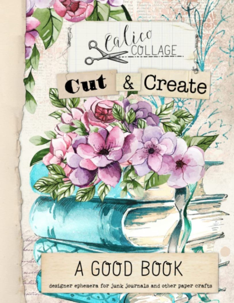 A Good Book Ephemera Book for Junk Journals Scrapbooking 23 Sheets Matte Paper