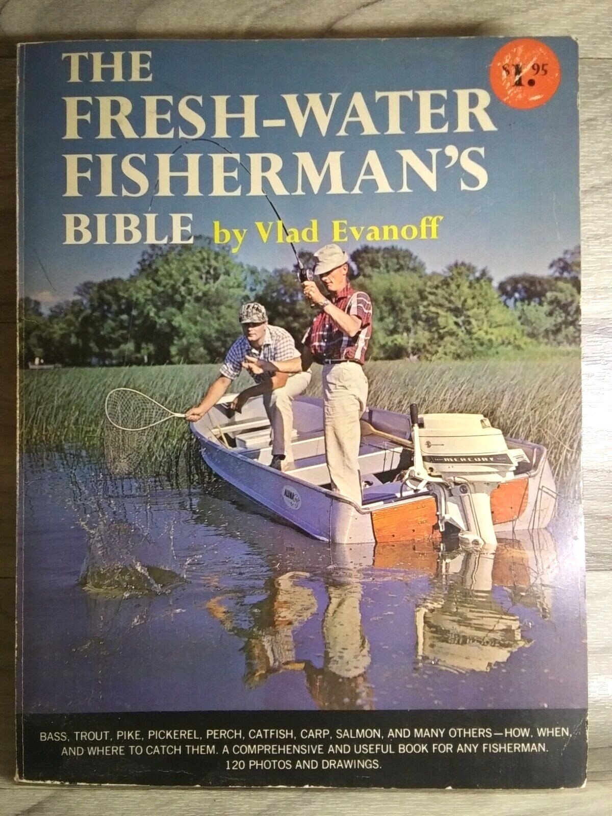 🎣 Vintage 1964 The Fresh-Water Fisherman’s Bible Book 180 Pages Vlad Evanoff 🎣
