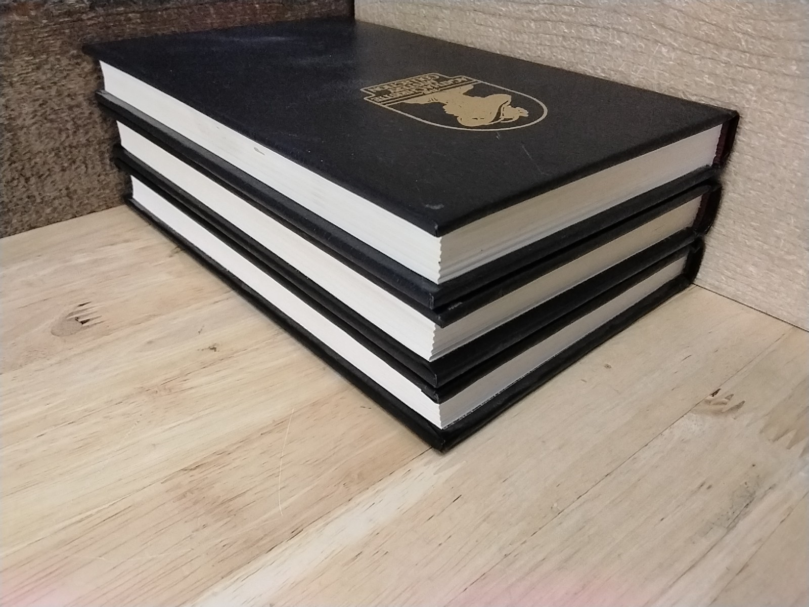 Lot Of 3 Agatha Christie Bantam Black Leatherette