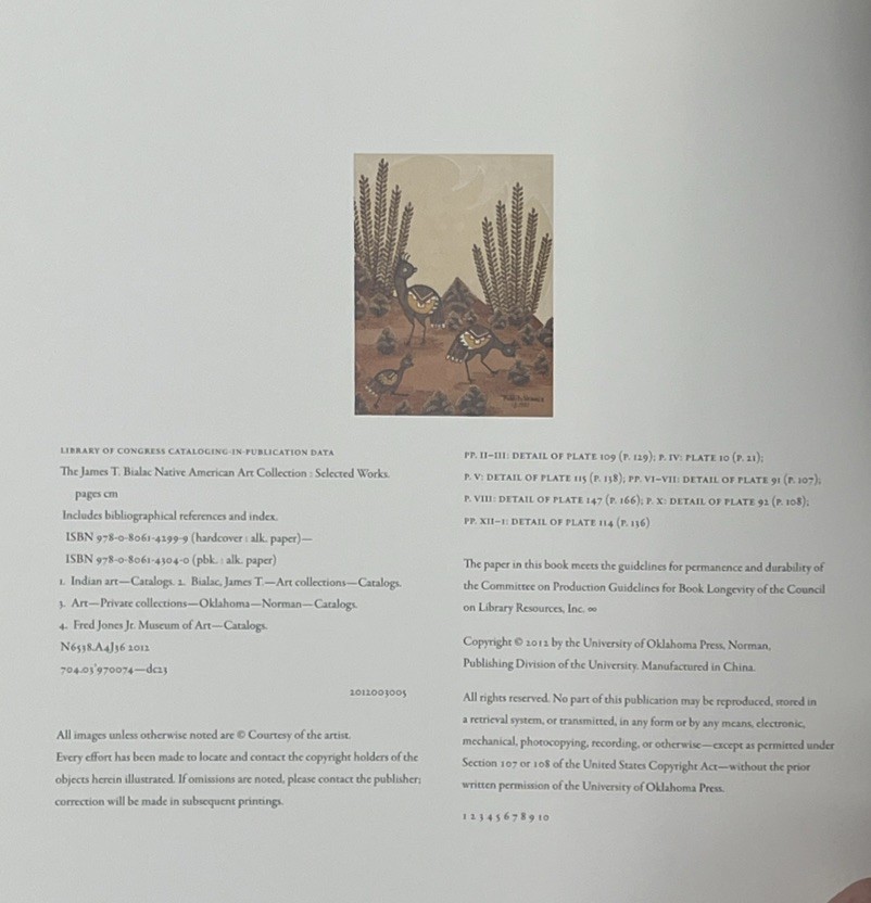 James T. Bialac Native American Art Collection (2012 1st Ed. Paper) Oklahoma