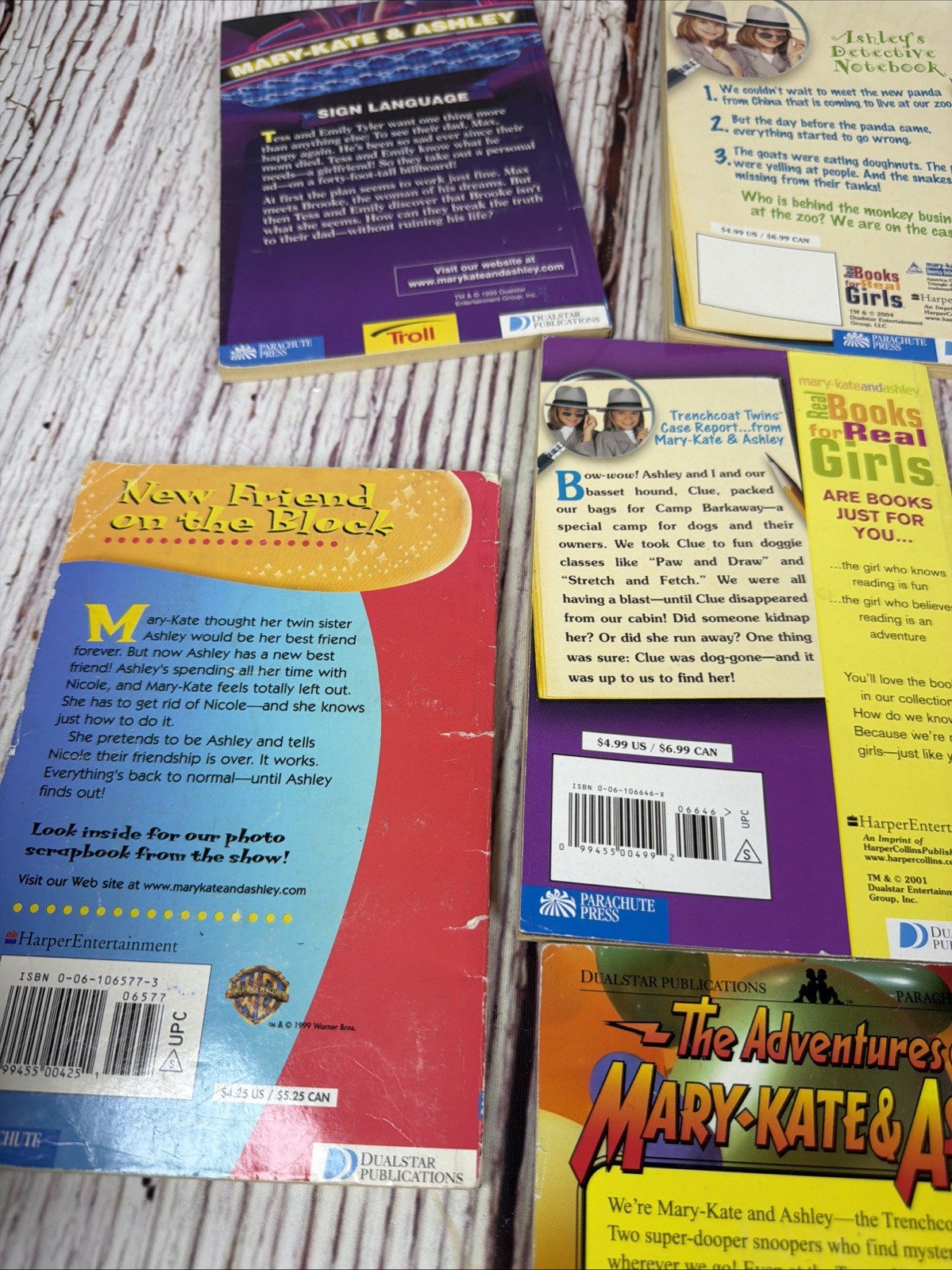 Lot Of 7 Mary-Kate & Ashley Adventure Paperback Books 2000’s