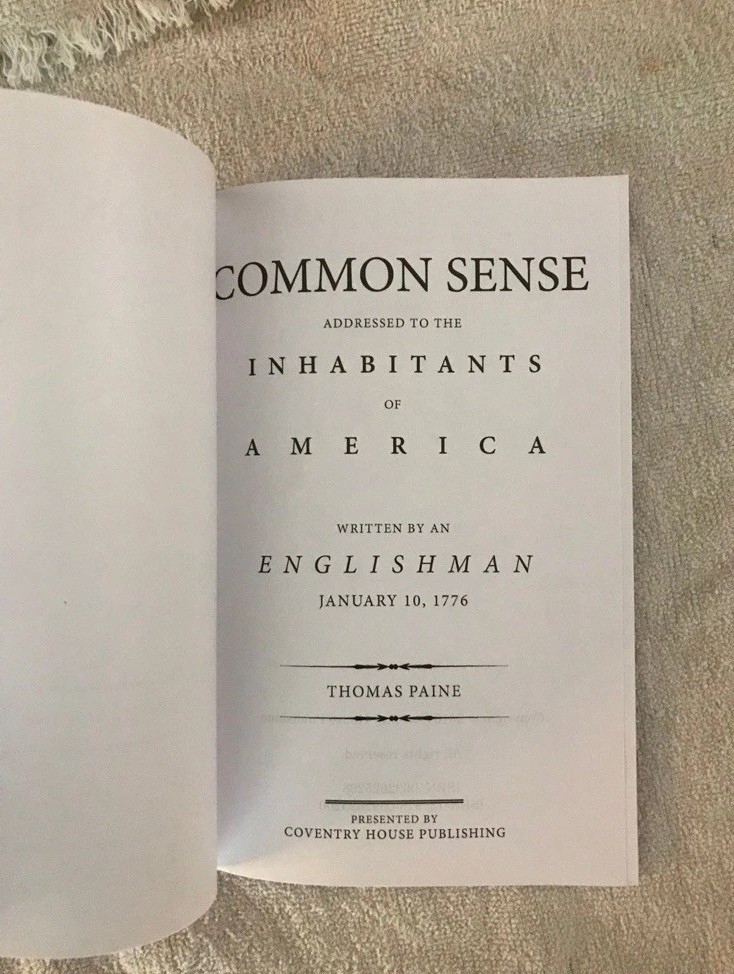 Common Sense: The Most Popular Book by Thomas Paine (2016, Trade Paperback)