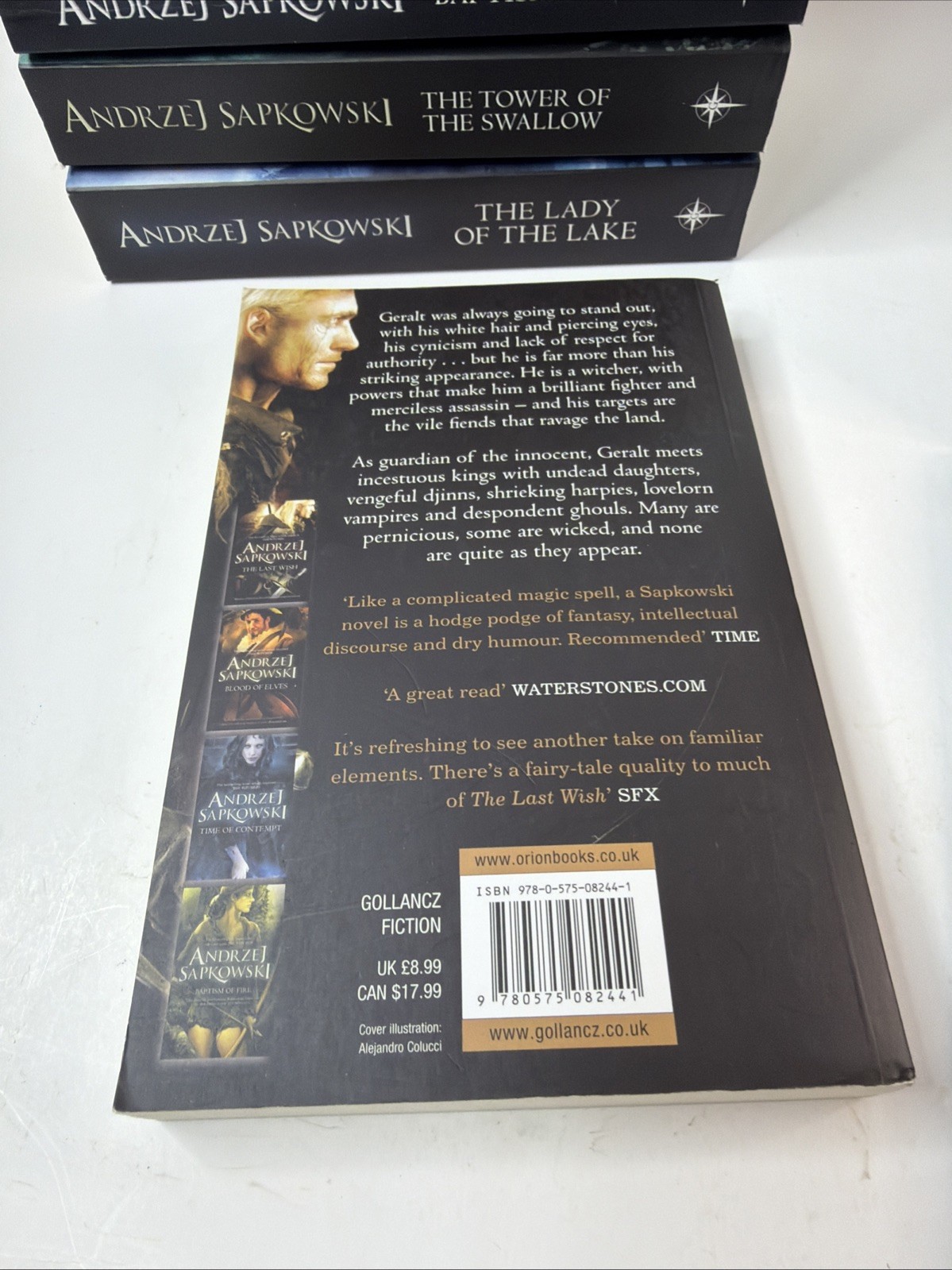 Lot of 7 The Witcher Saga Books 1-7 by Andrzej Sapkowski Paperback Gollancz
