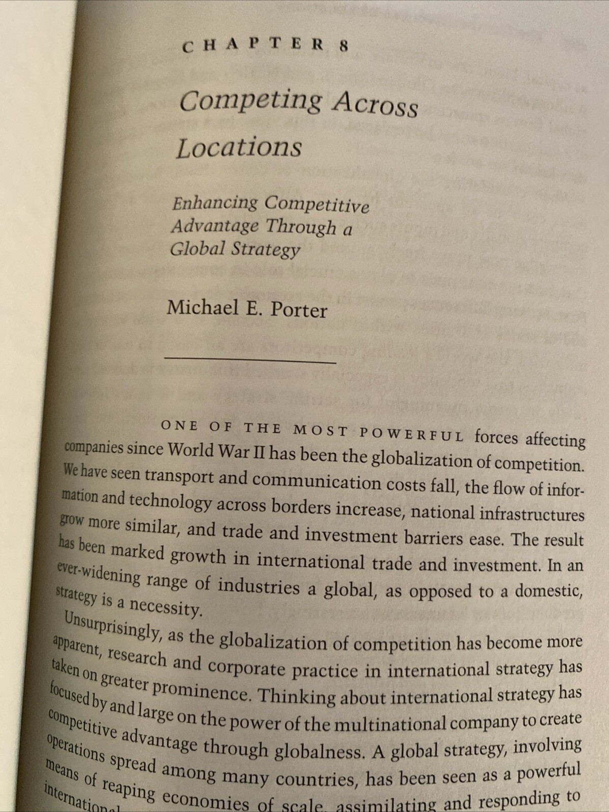On Competition Hardcover Michael E. Porter