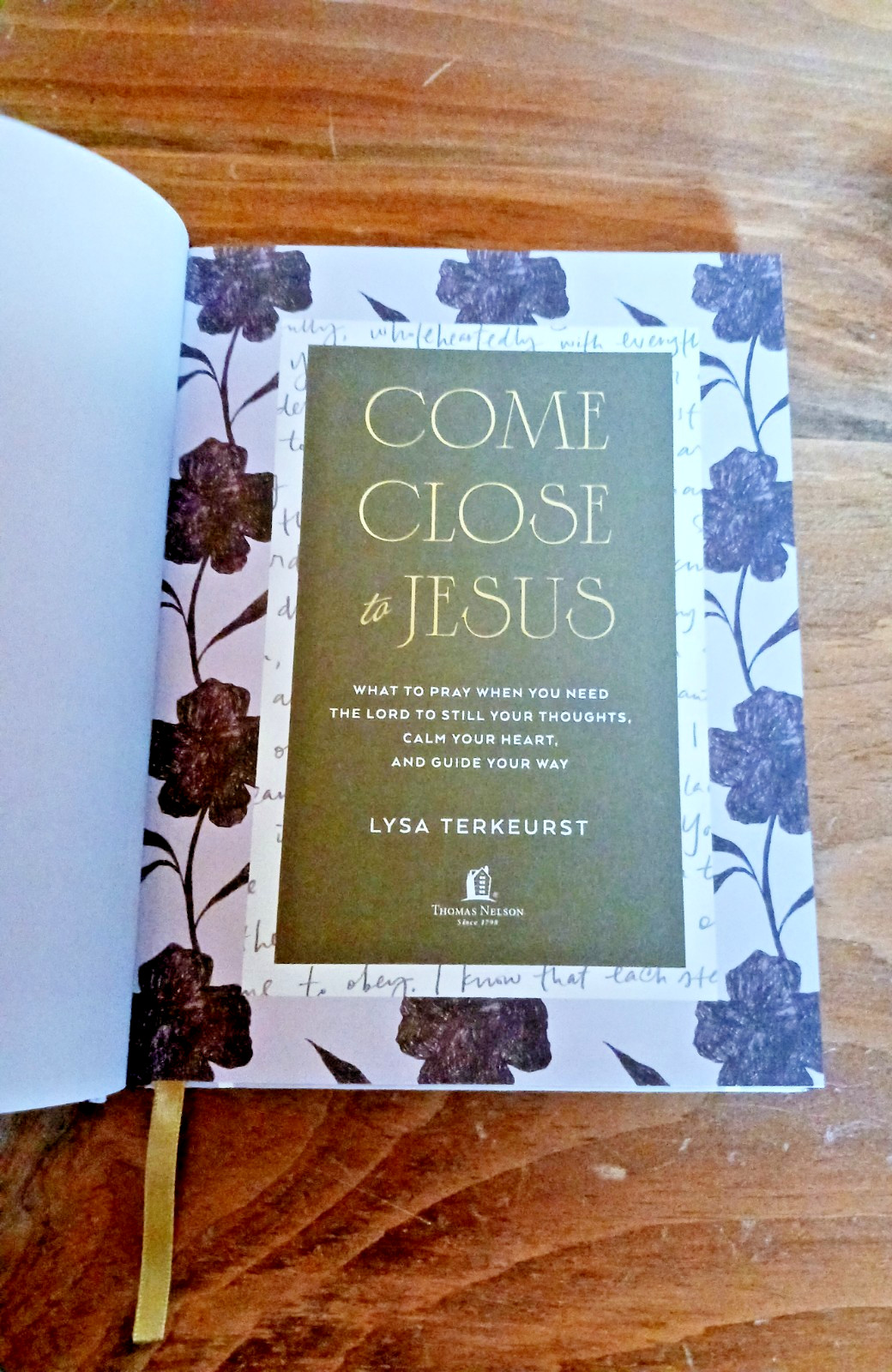 Come Close to Jesus (Lysa Terkeurst) ILLUSTRATED PIC HC/1st Edi. 2026-LIKE NEW!