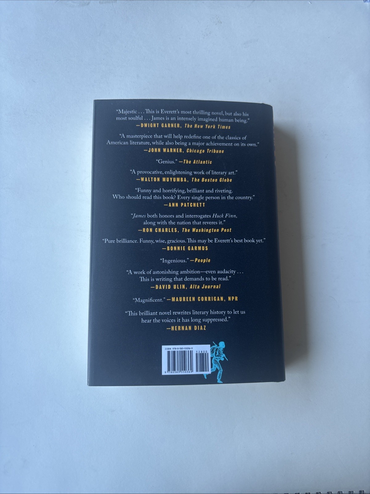 James by Percival Everett Hardcover Novel New York Times Bestseller 2024 Fiction