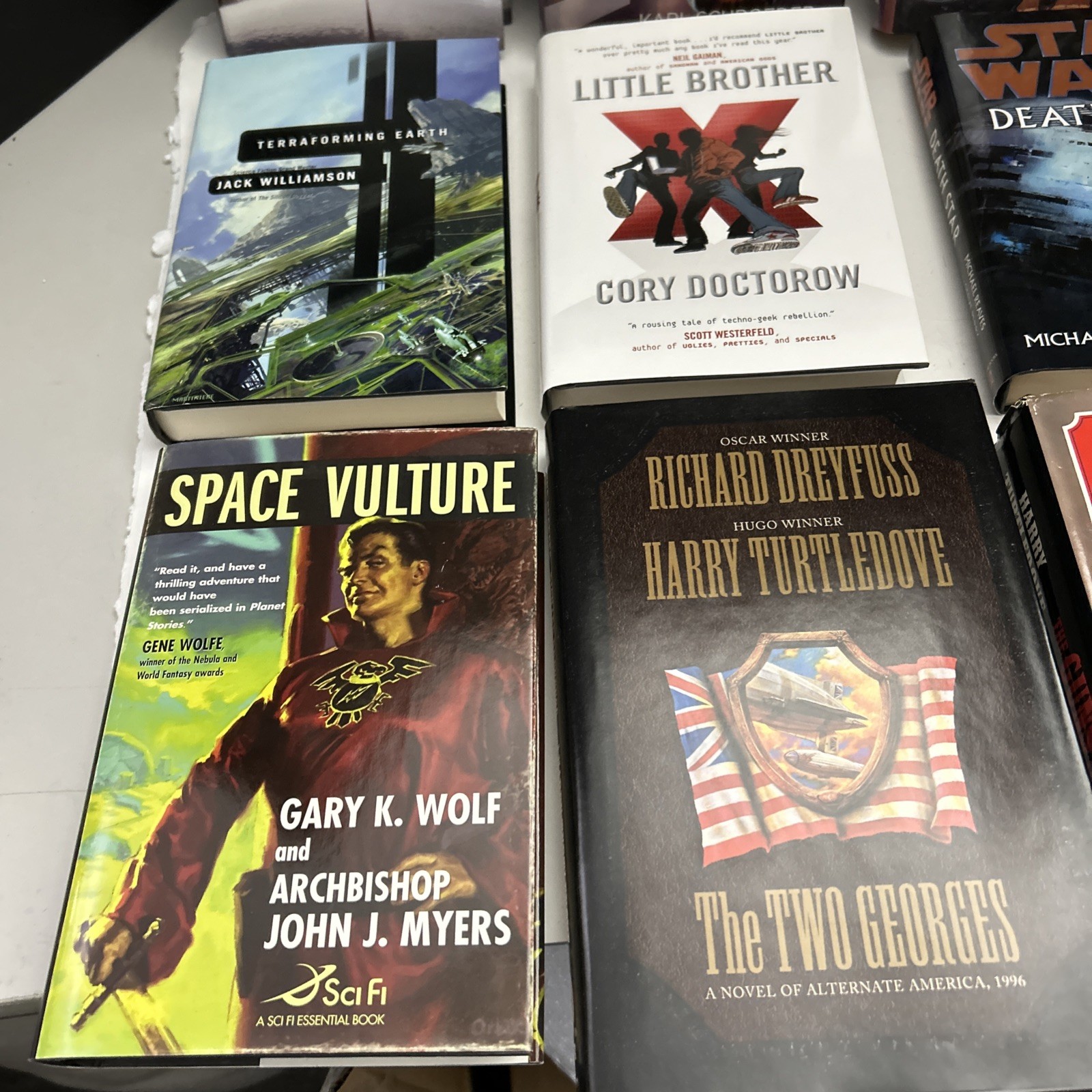 Sci-Fi & Fantasy Hardcover Lot of 9 Books Vintage 90s 2000s HC With DJ Very Good