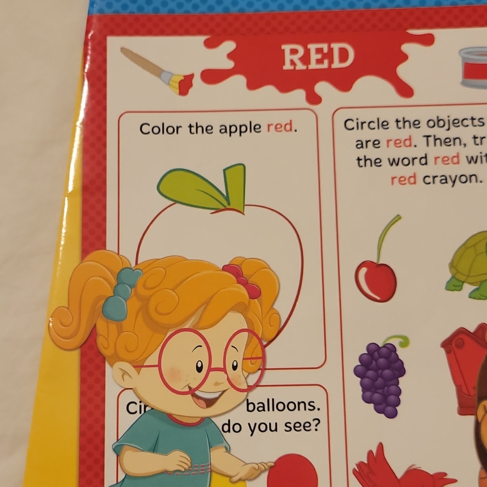Little People Colors & Shapes Activity Workbook Paperback Illustrated Ages 4-8