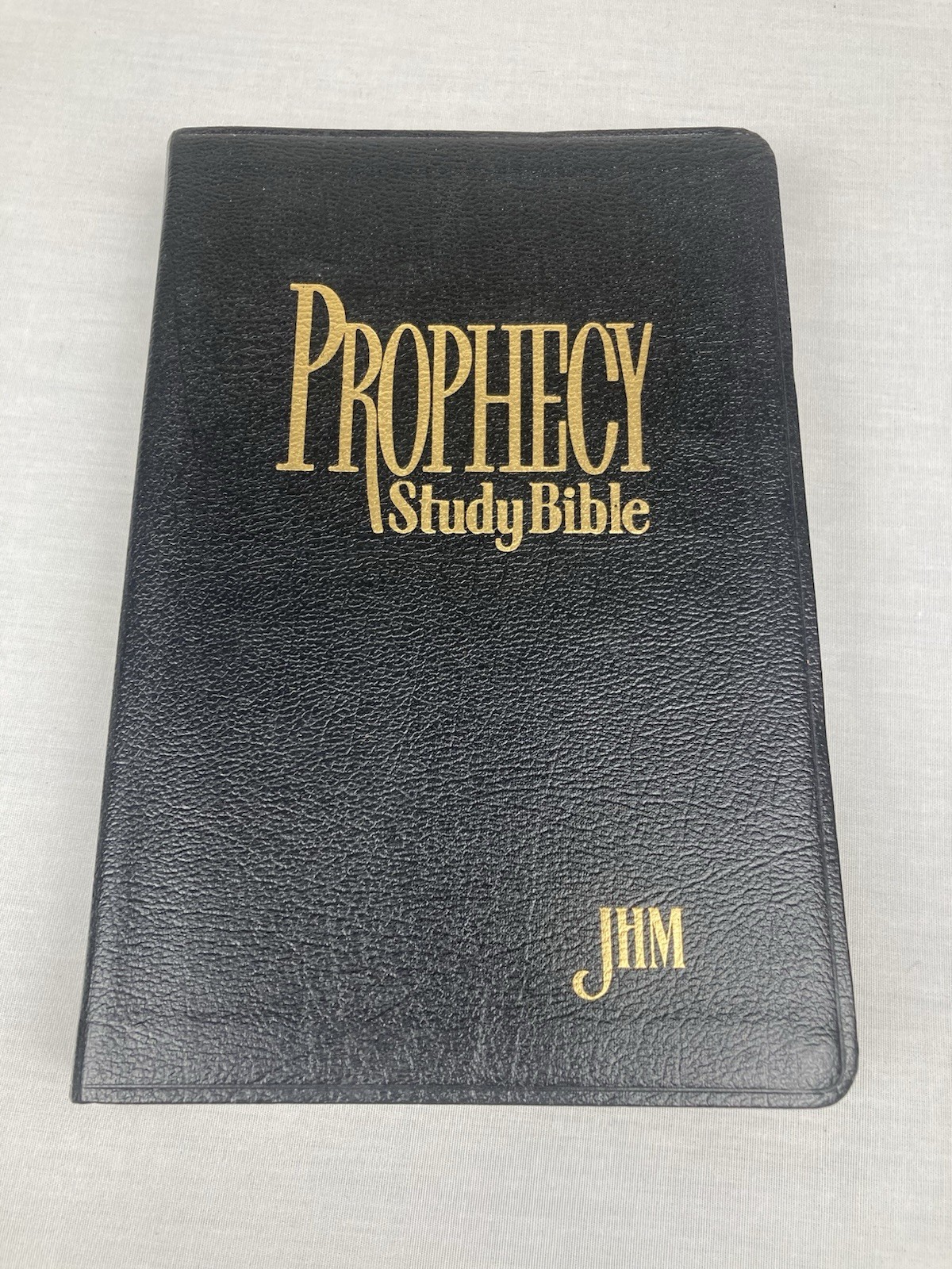 PROPHECY STUDY HOLY BIBLE NKJV JOHN HAGEE BONDED LEATHER GILT EDGING 1997 VGC!