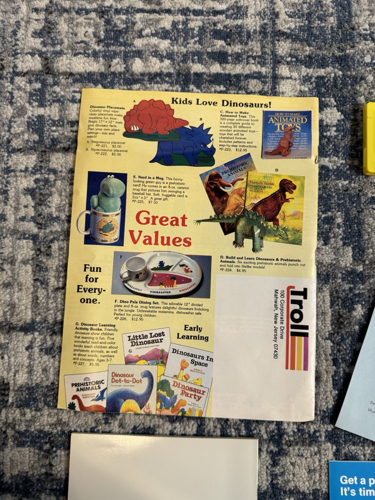 Vintage Scholastic 1980’s TROLL BOOK CLUB Teacher FLYER BOOKLET BAG SET w/ Tape