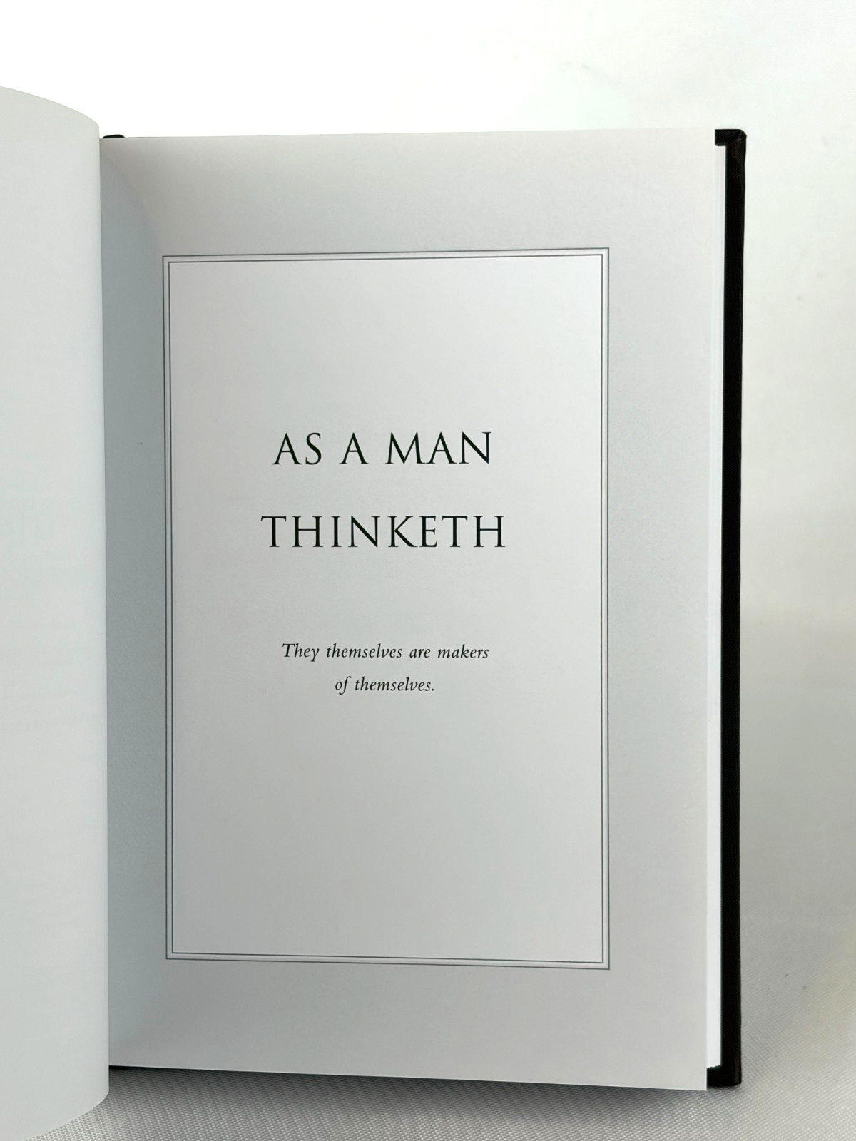 AS A MAN THINKETH Deluxe Keepsake Edition by James Allen Hardcover Brand NEW