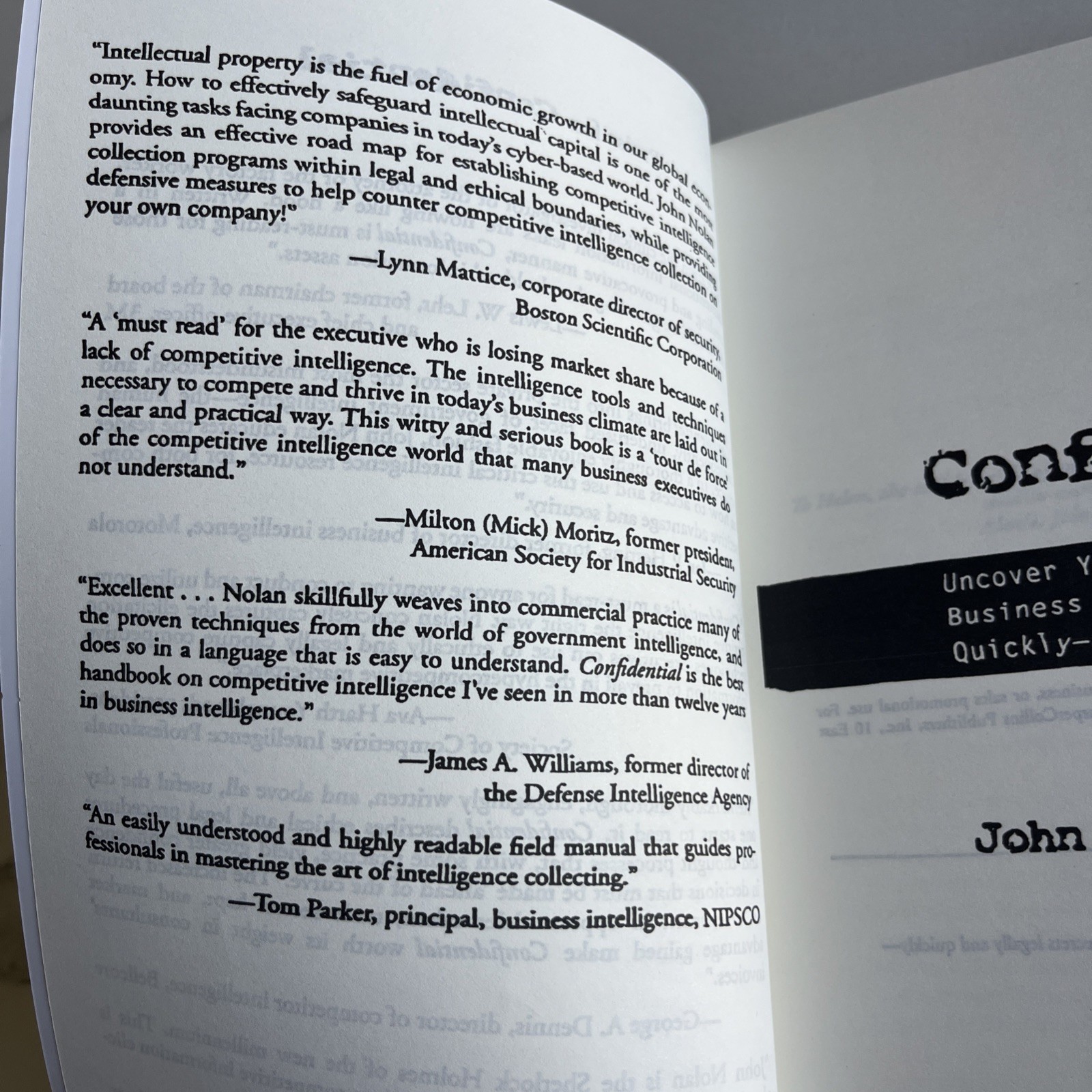 confidential john nolan: Uncover your Competitors top business secrets legally