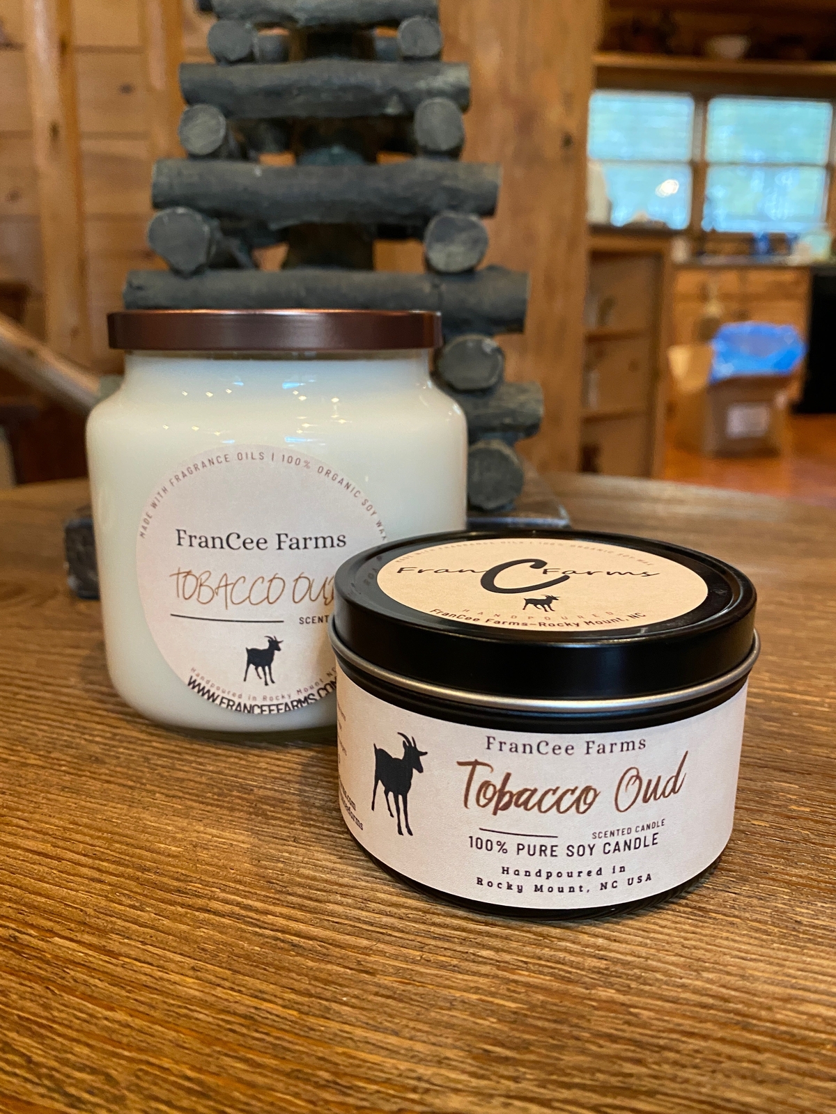 Tobacco Oud Soy Candle – 8 oz. Tin