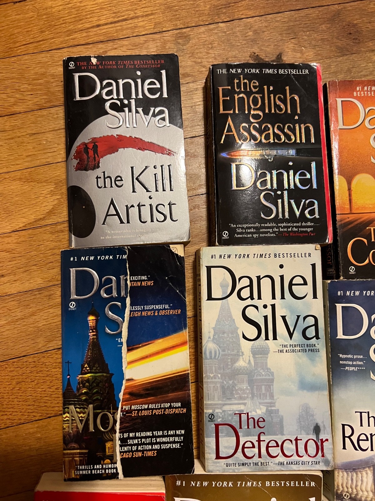 25 Daniel Silva Books — Gabriel Allon Series, HC and SC. Full Run!