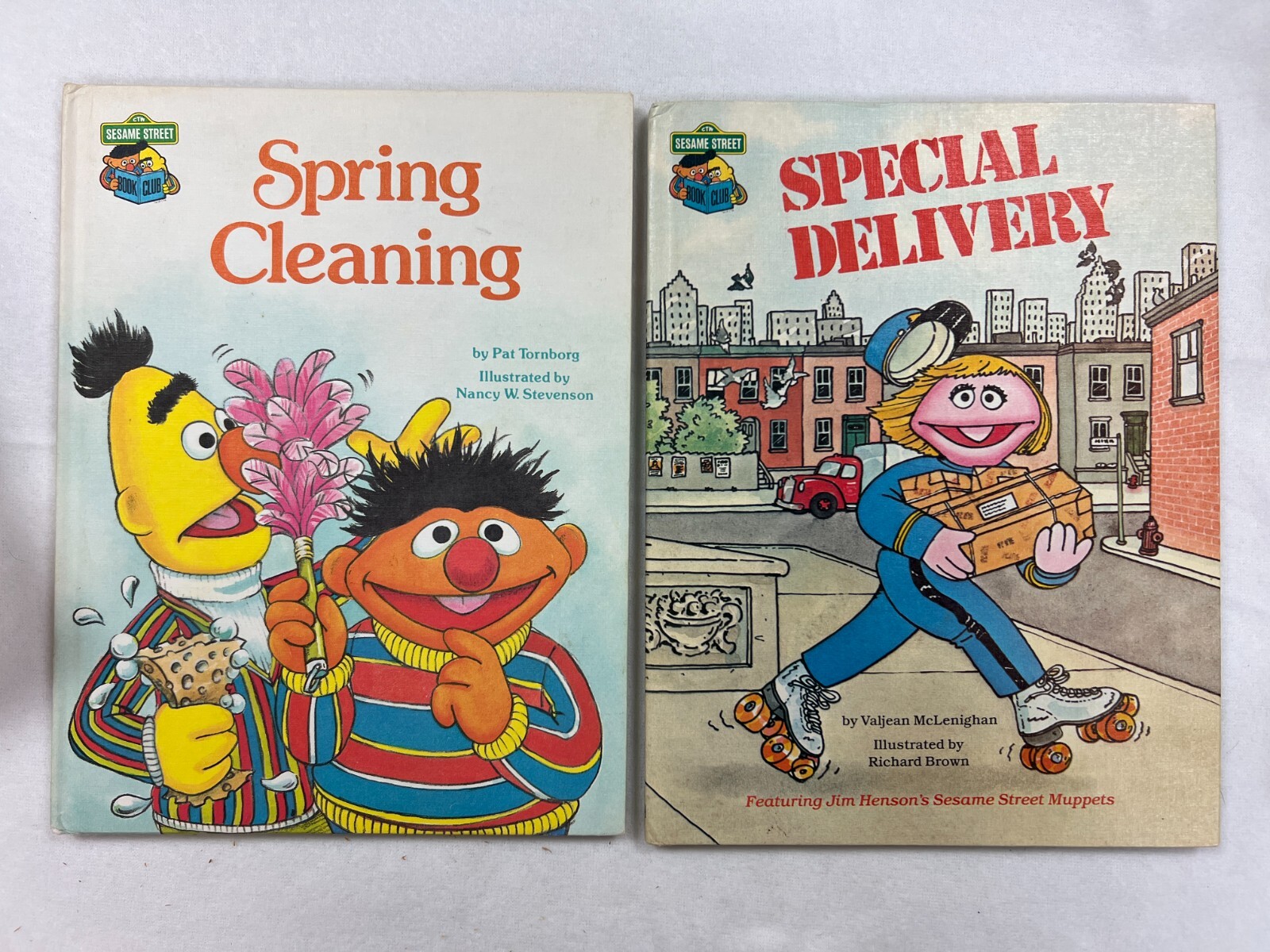 Sesame Street Book Club Books – dated 1980’s HB – lot of 14