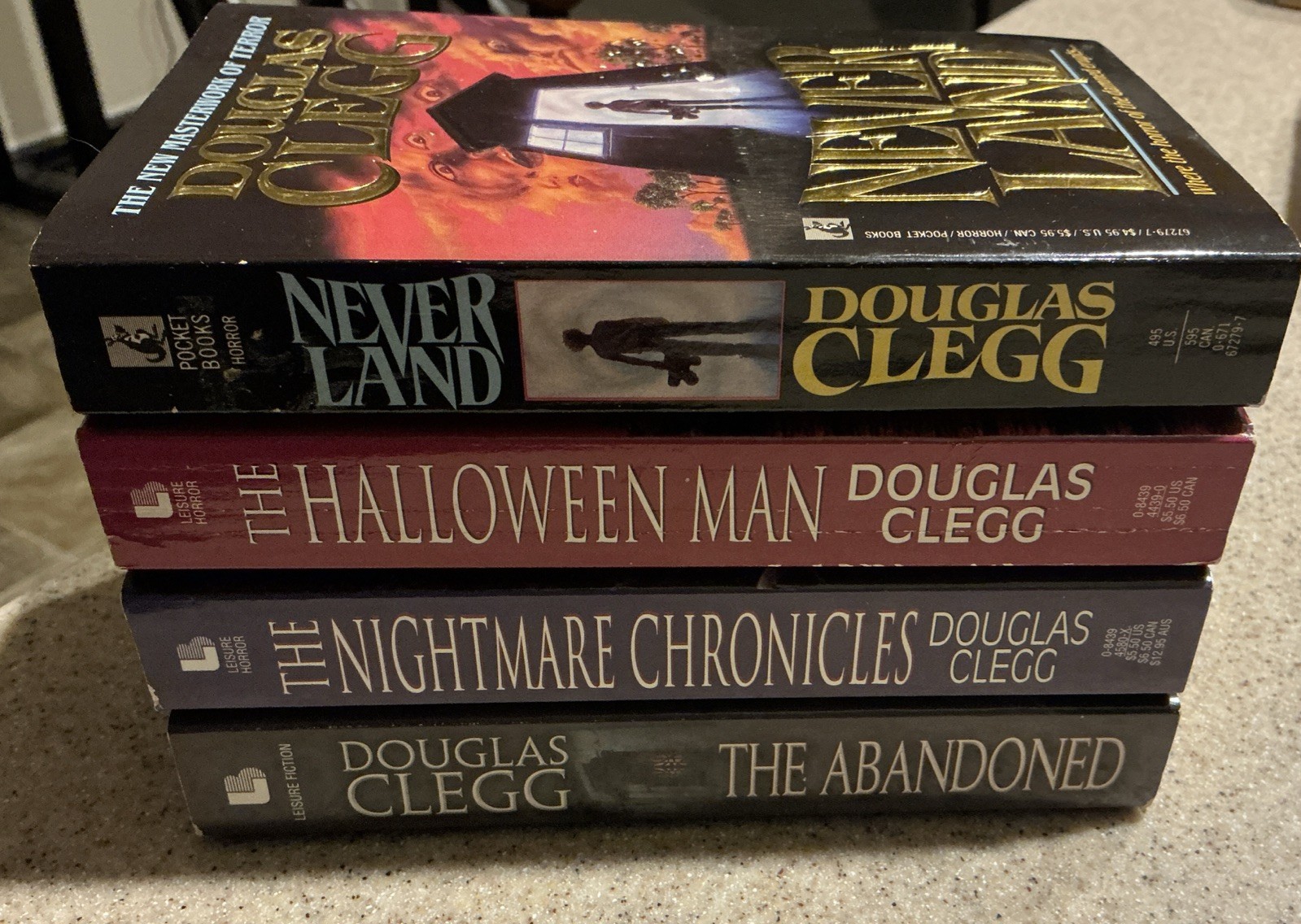 Douglas Clegg 1990s/2000s Horror Paperback Lot Of 4
