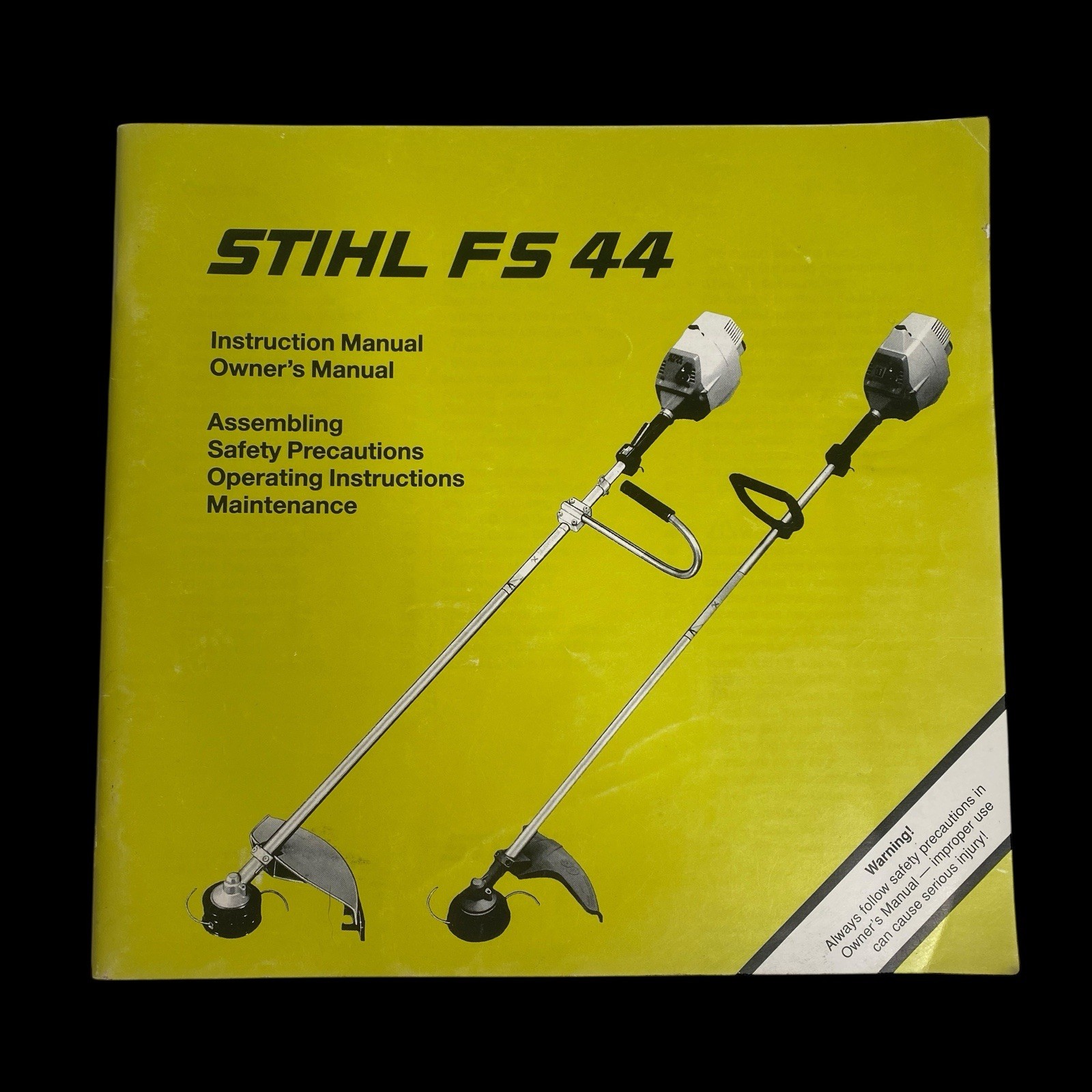 Stihl FS44 Weedeater Instruction Owner’s Manual Weed Eater Trimmer 55 Pages