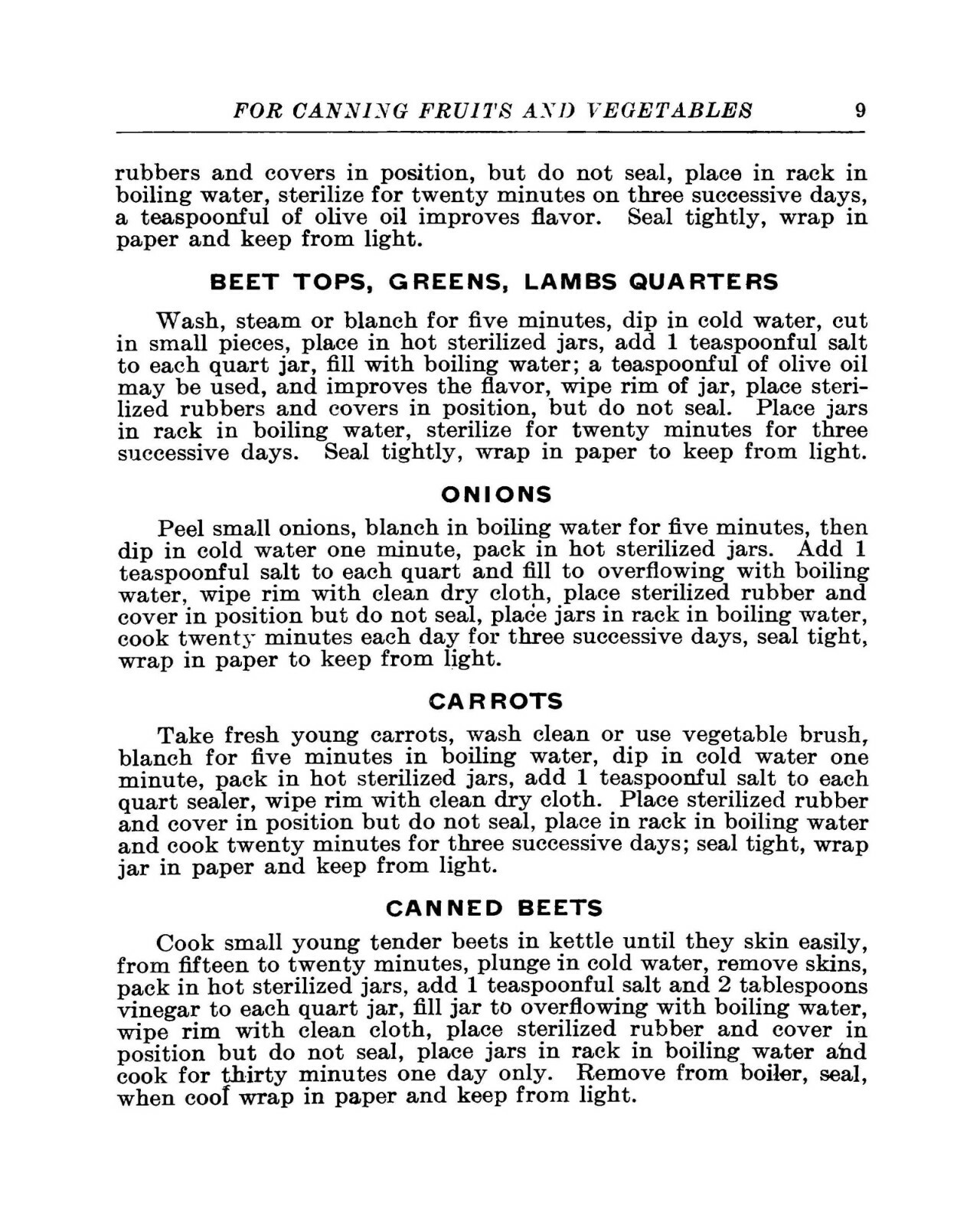 Valuable Recipes For Canning Fruits And Vegetables 1920 (30 Pages)