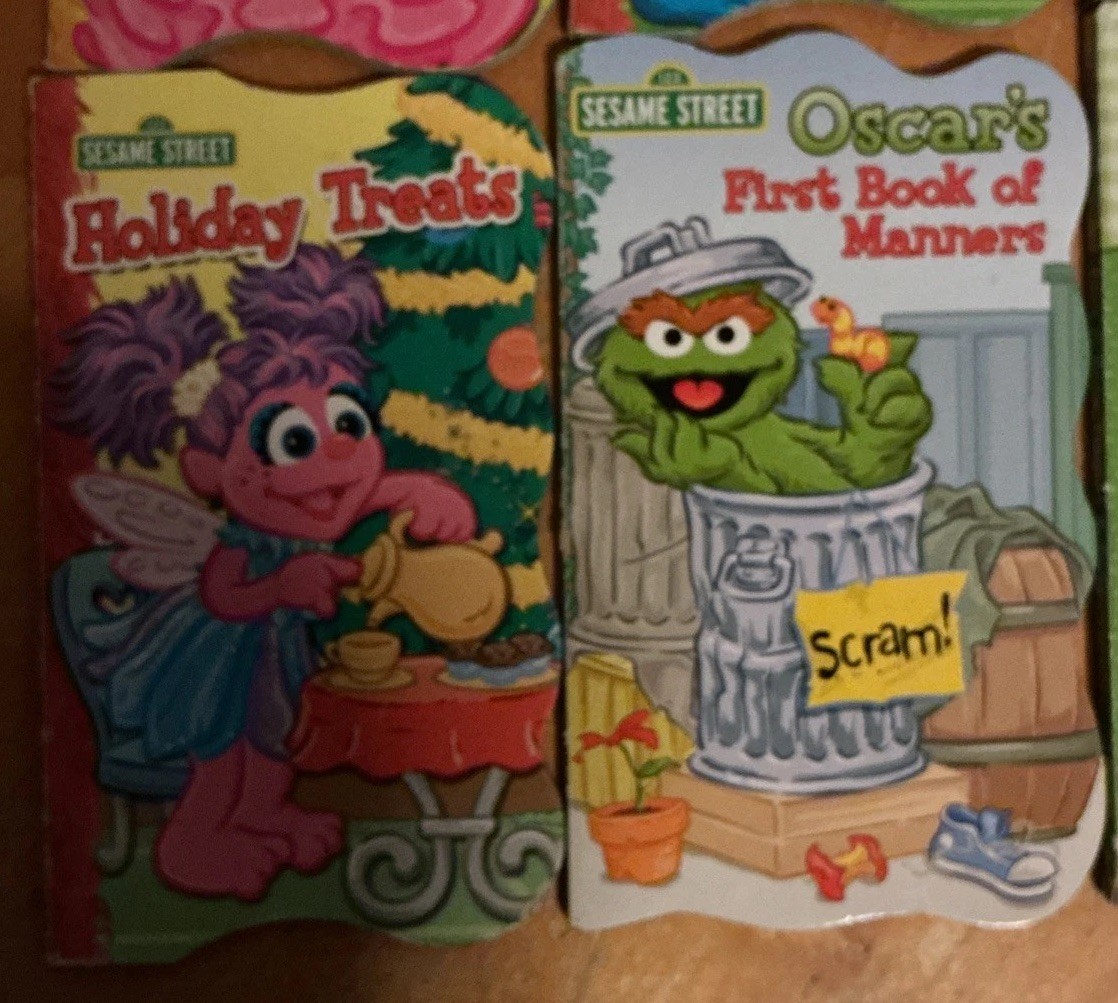 Bendon SESAME STREET Shaped Board Books Lot of 8 Beginnings & First Books 2000’s
