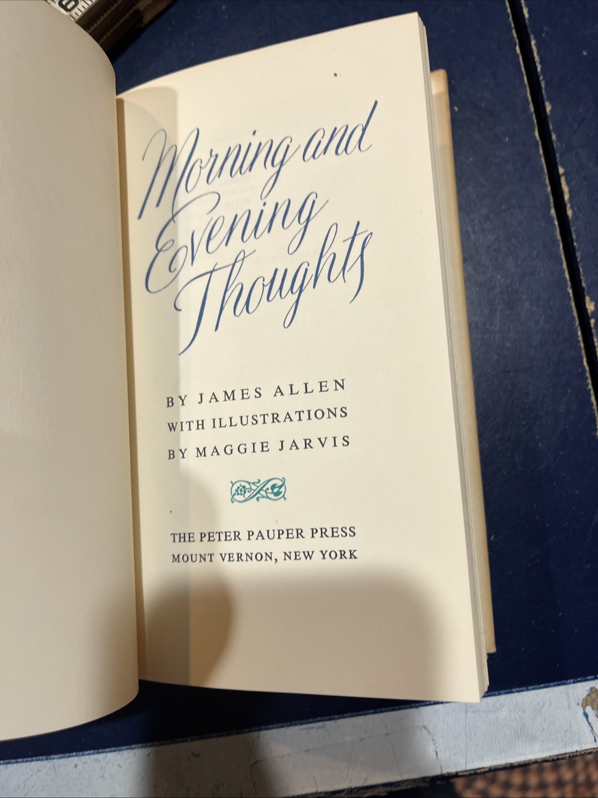 Morning And Evening Thoughts By James Allen 1966 1st Ed HC – Reflections On Life