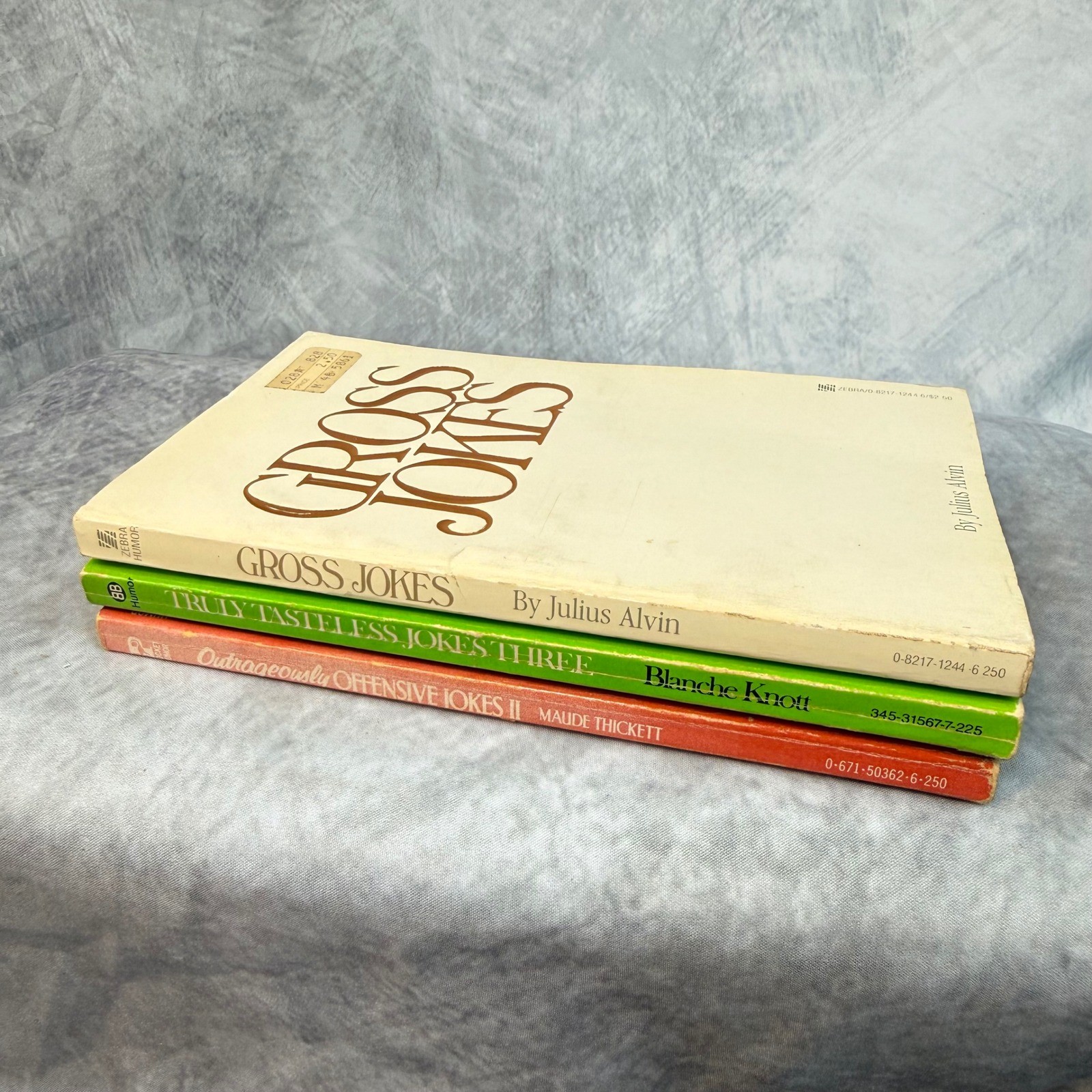 Vintage 1980s Joke Book Lot Gross Truly Tasteless Outrageously Offensive Humor