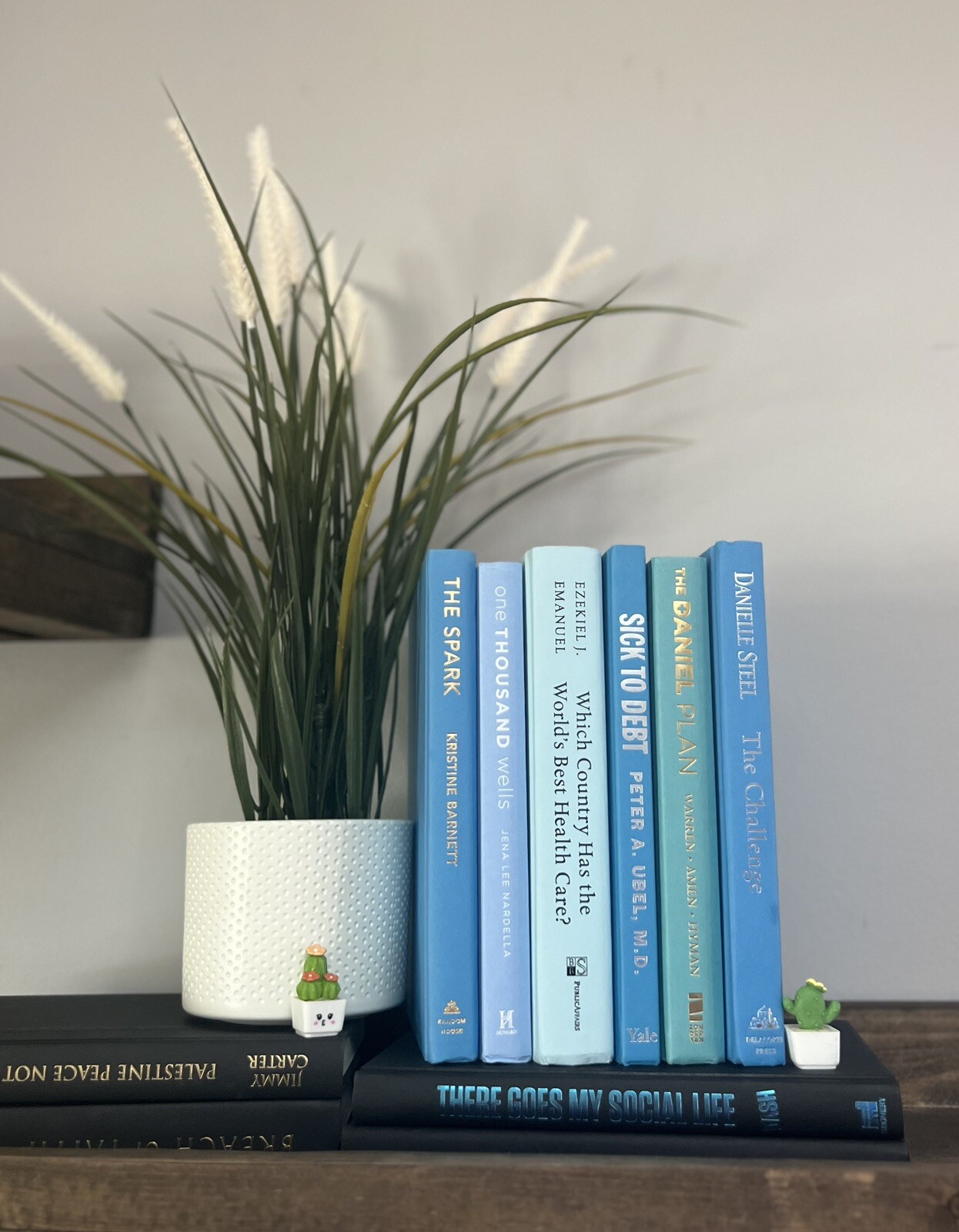 Stack of 6 colorful books for Decoration | Book Decor| Decorative Book set.