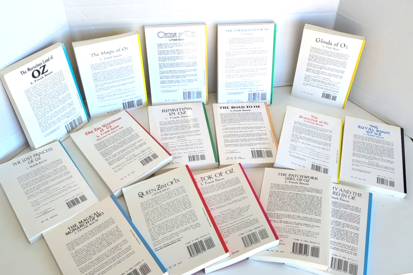 LOT of 16 WIZARD OF OZ Books by Frank Baum/John Neill – Dover Editions PBs – VG