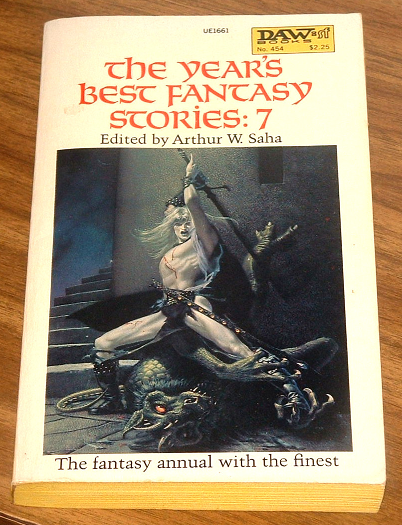 ARTHUR W.SAHA (ed.) The Year’s Best Fantasy Stories:7 MICHAEL WHELAN CVR Elric